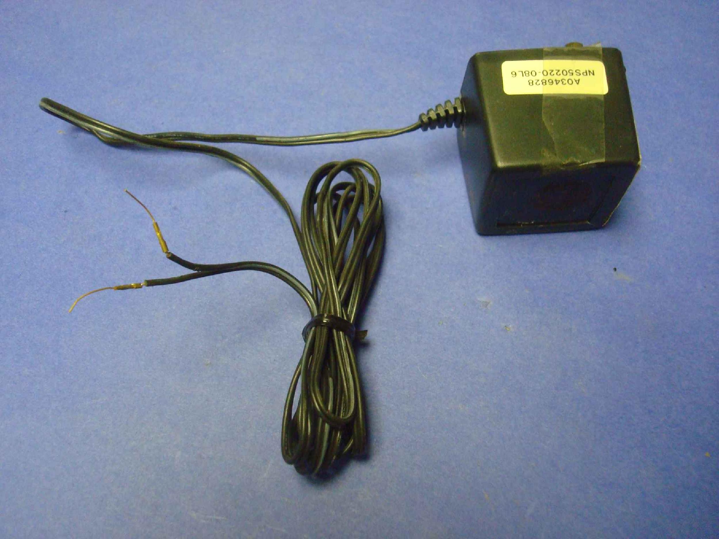 GENERIC A0346828 AC ADAPTER 6FT CABLE WITH CUT LEADS, WALL STYLE