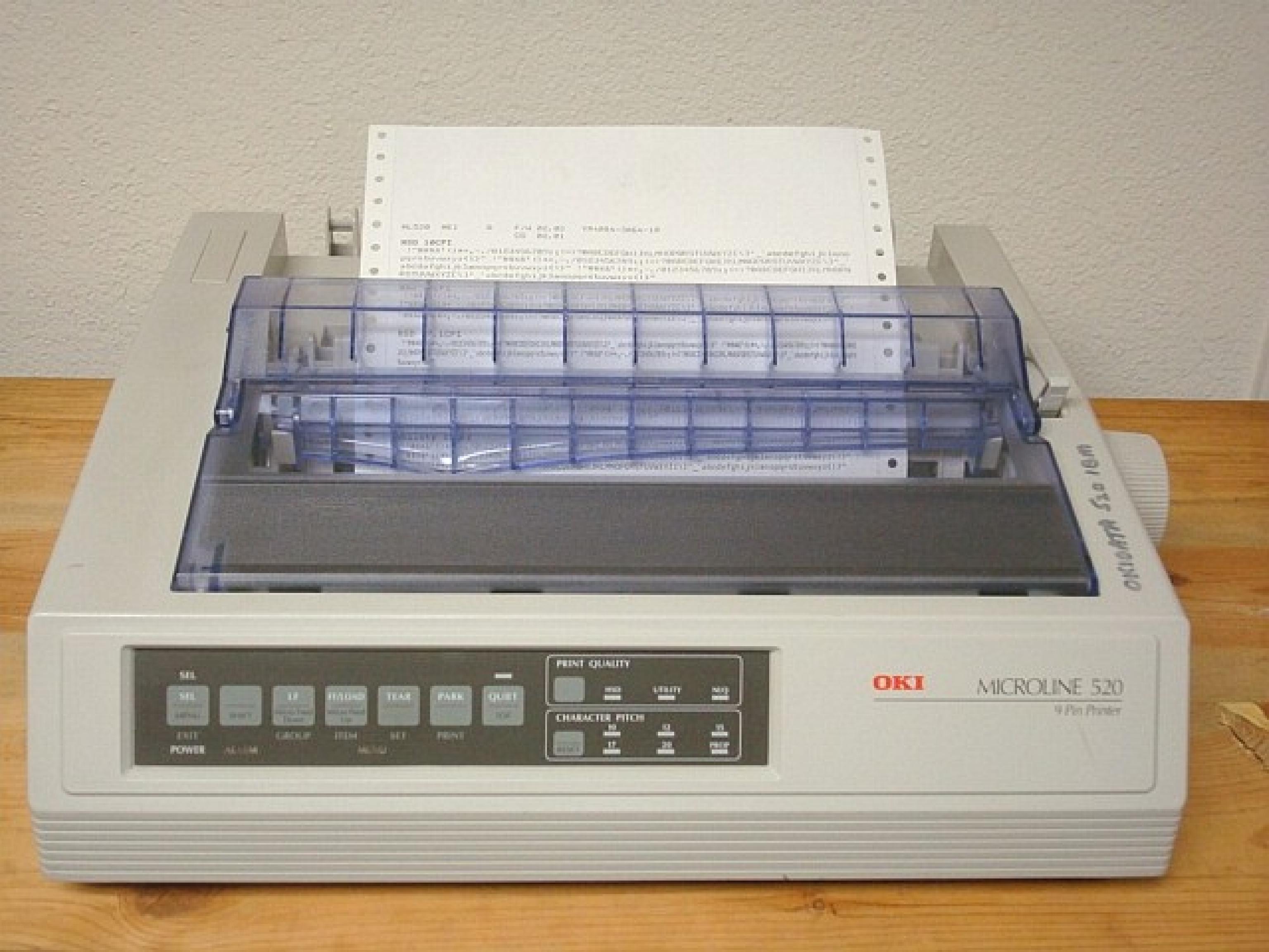 OKI GE5258A 9 PIN DOT MATRIX PRINTER - EXCELLENT COND.