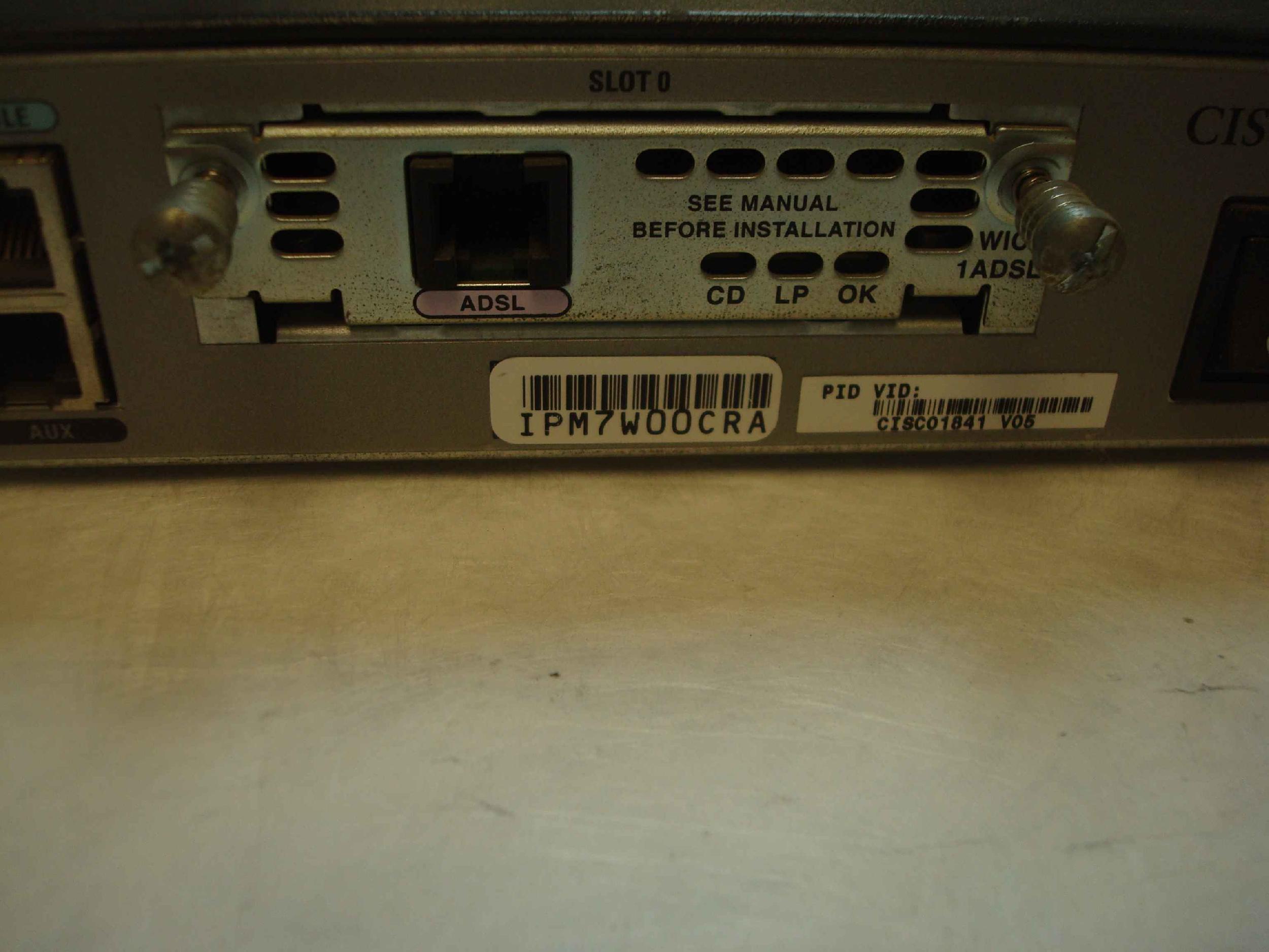 CISCO SYSTEMS CISCO 1841 CISCO 1841 ROUTER