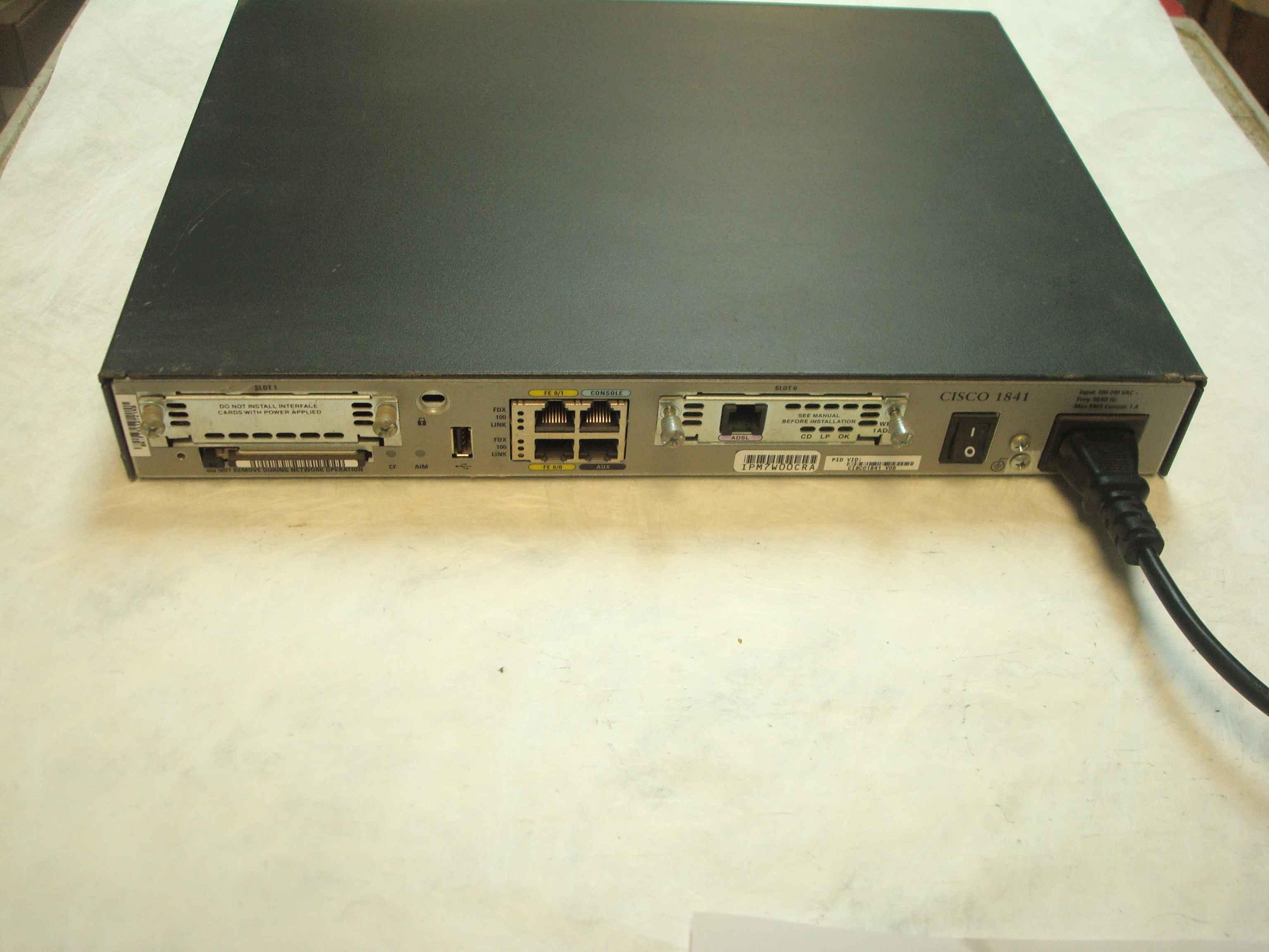 CISCO SYSTEMS 1841 ROUTER CISCO 1841 ROUTER