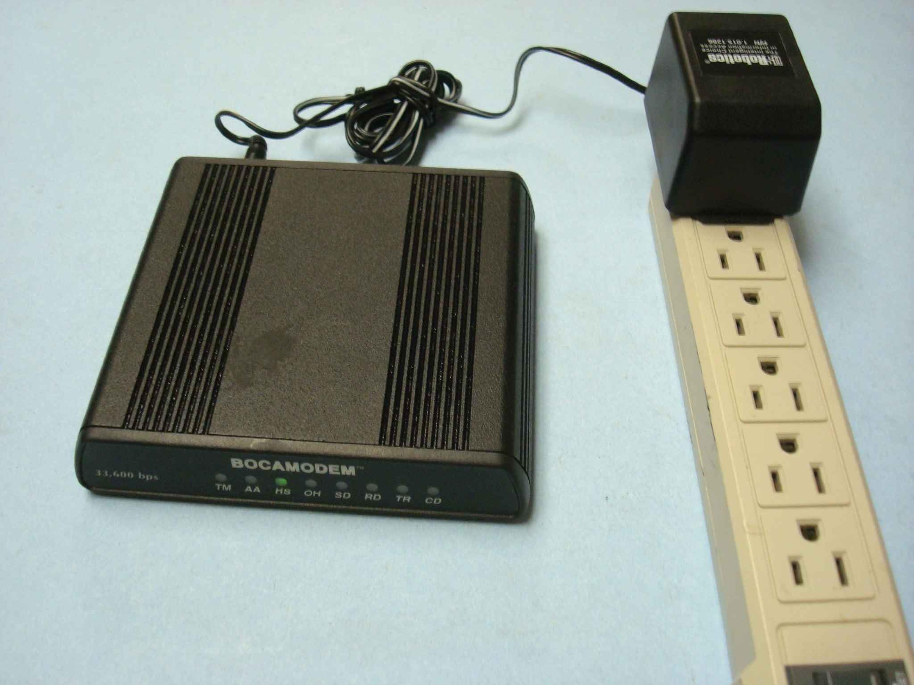 BOCA RESARCH MV.34XXX MODEM WITH RS232 PORT NEEDS 9V AC ADAPTER