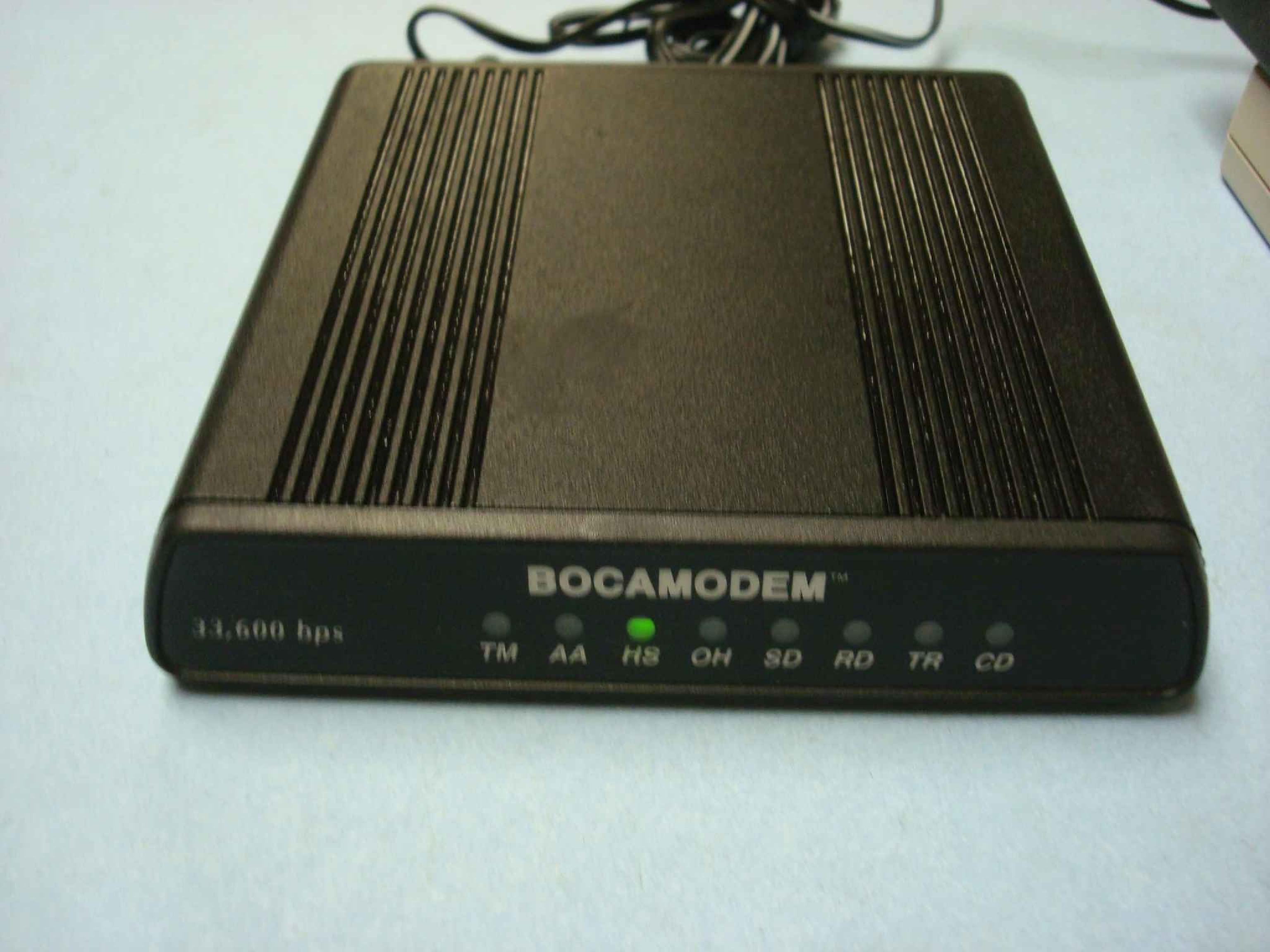 BOCA RESARCH MV.34XXX MODEM WITH RS232 PORT NEEDS 9V AC ADAPTER