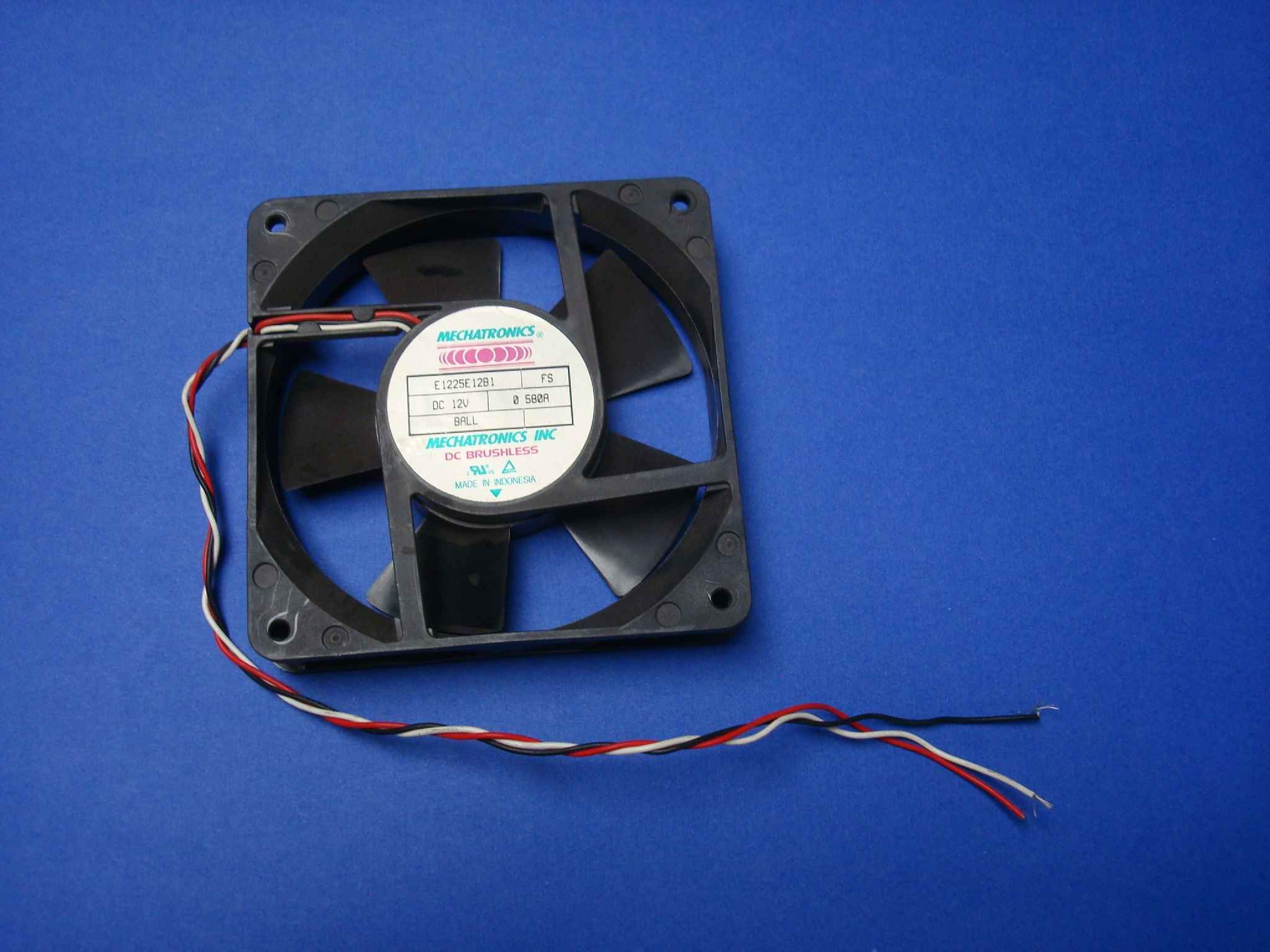 MECHATRONICS E1225E12B1 12V DC .58A BALL BEARING BRUSHLESS FAN