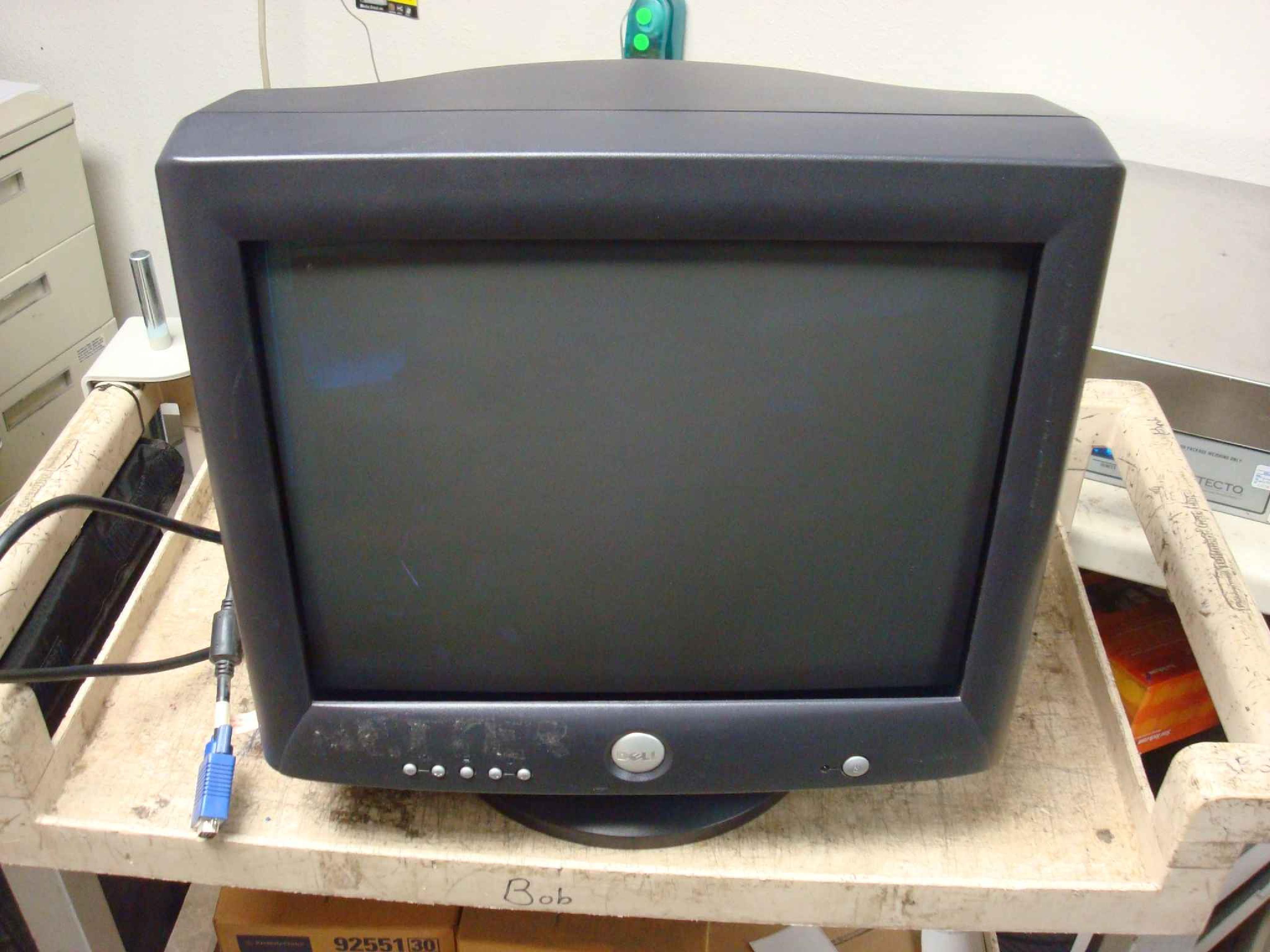 DELL M782 17 INCH FLATSCREEN CRT MONITOR BLACK