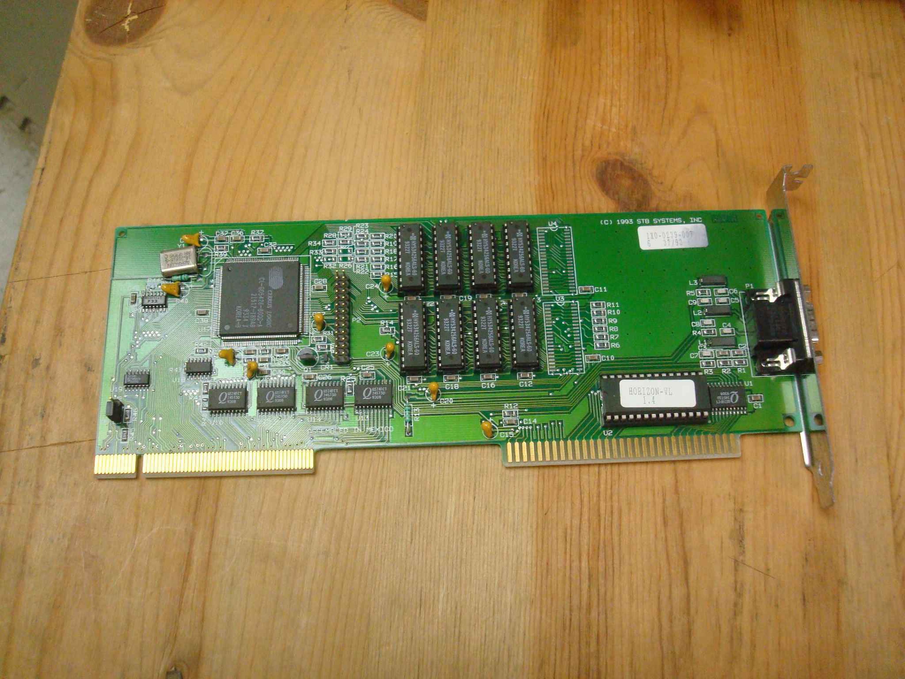 STB SYSTEMS INC 1X0-0239-007 VLB VL BUS VESA LOCAL BUS VIDEO CARD