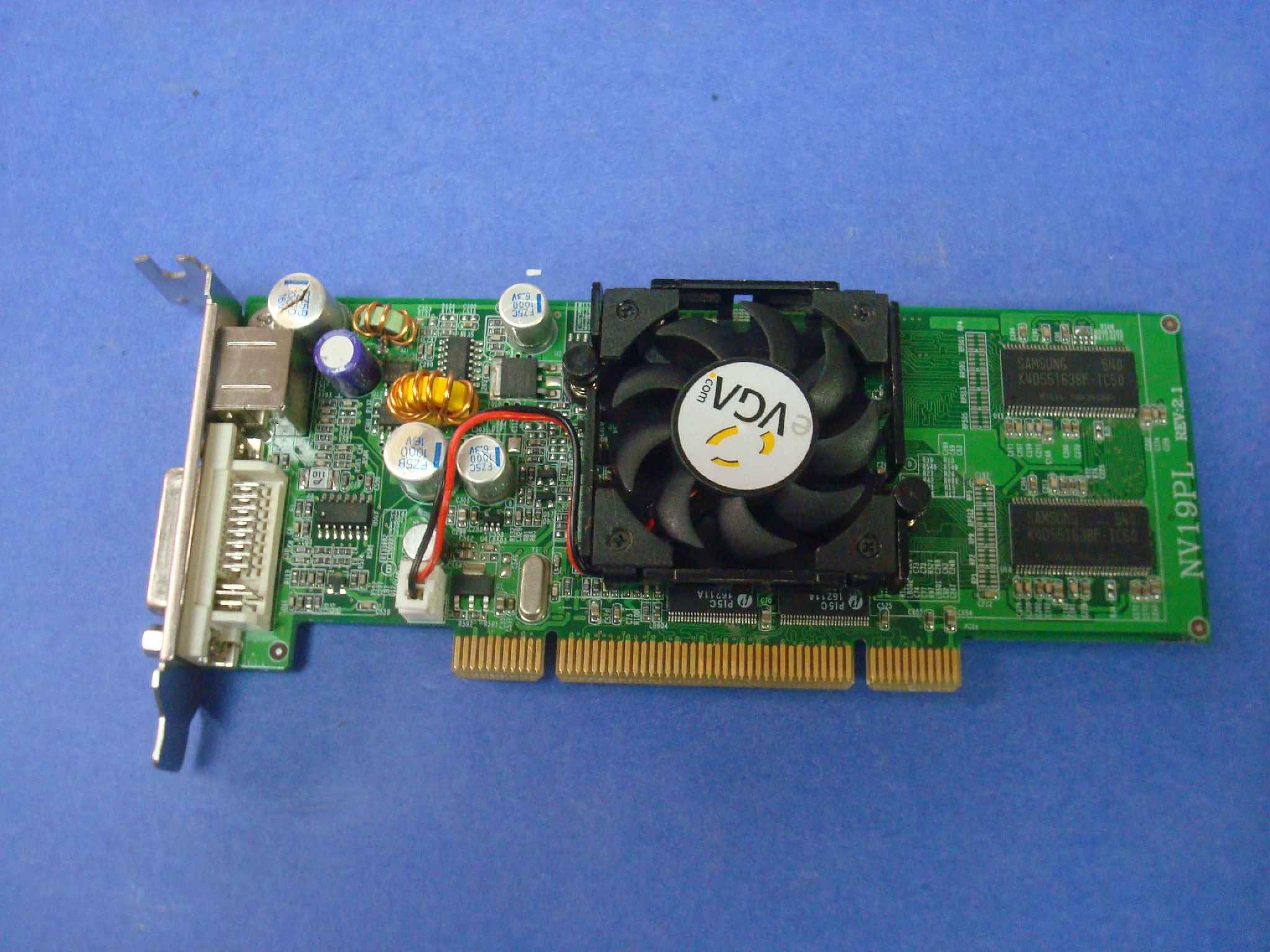 NVIDIA NV19PL CLONE CLONE 128MB PCI VIDEO CARD E-GEFORCE FX 5200 WITH DVI AND SVIDEO OUTPUTS