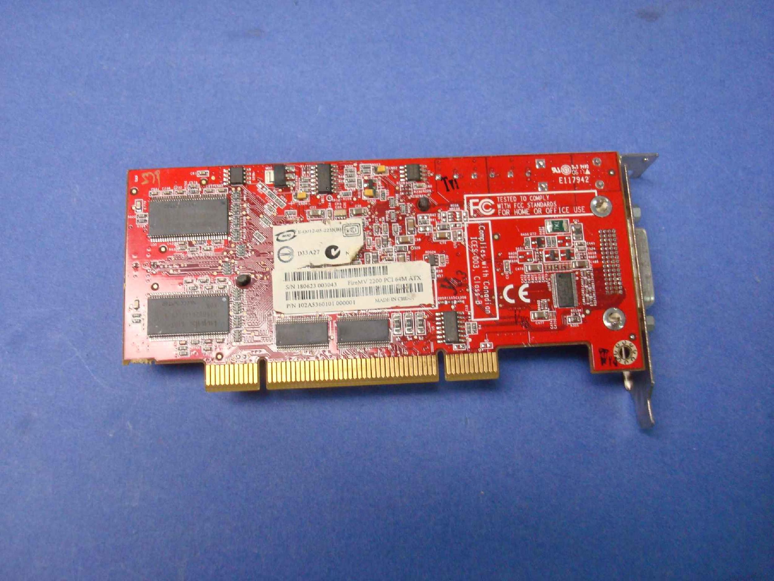 ATI 109-A53631-00 64MB PCI VIDEO CARD WITH DMS-59 OUTPUT
