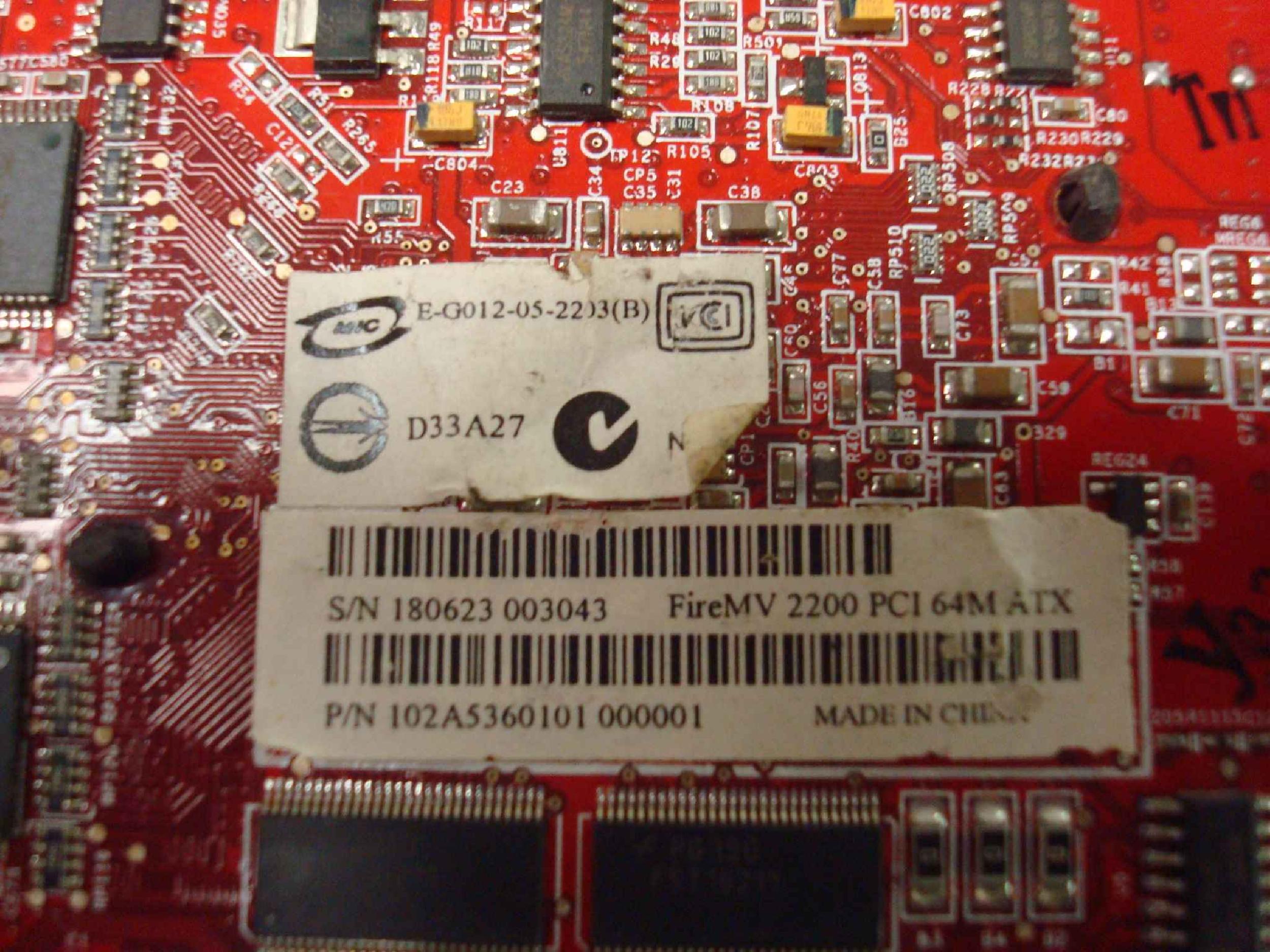 ATI 109-A53631-00 64MB PCI VIDEO CARD WITH DMS-59 OUTPUT