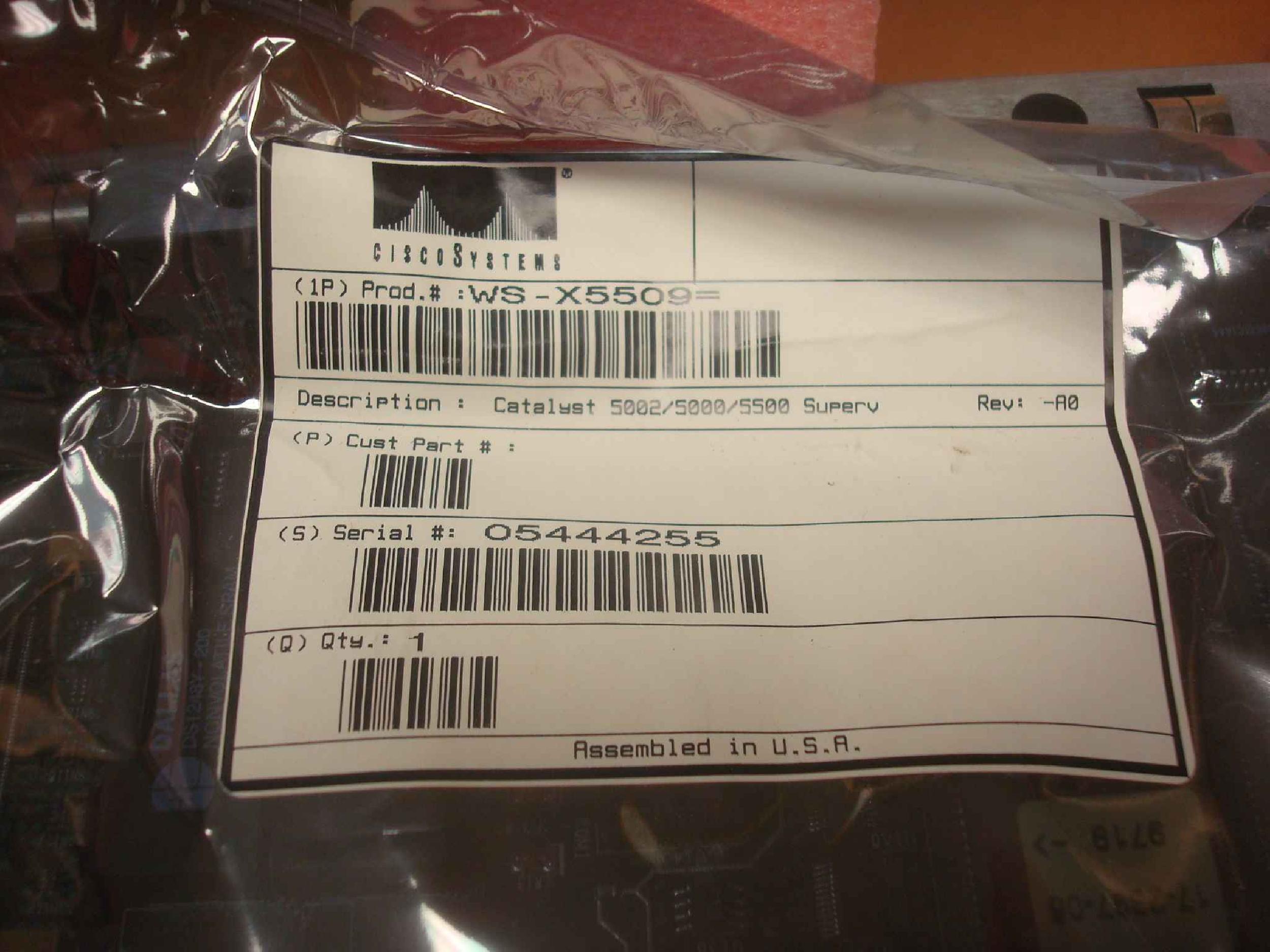 CISCO SYSTEMS 73-2186-03 CATALYST 5002/5000/5500 SUPERV SUPERVISOR ENGINE II