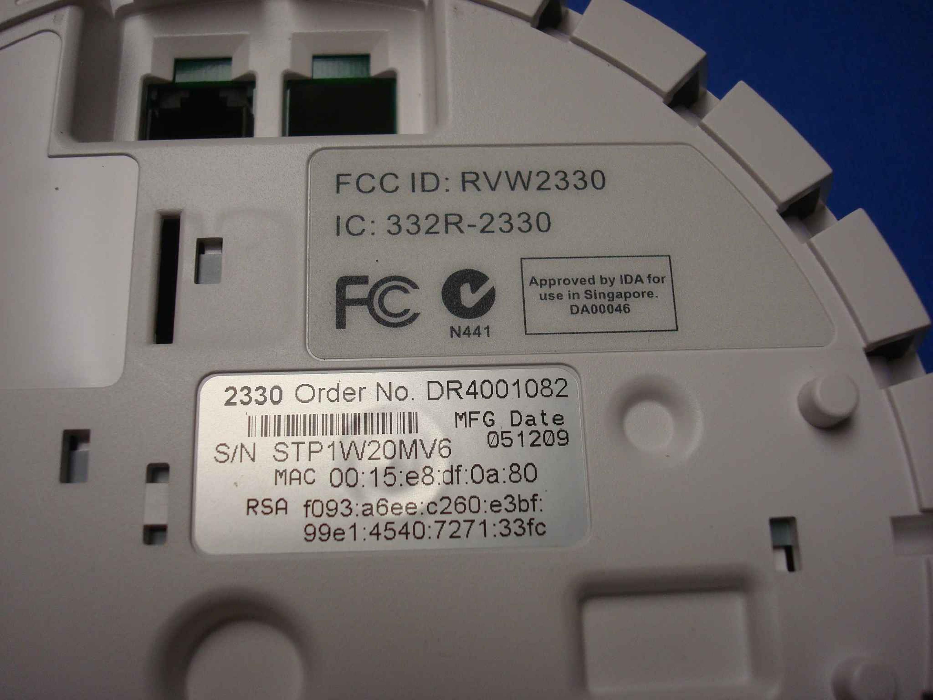 BAY NETWORKS / NORTEL DR4001082 WLAN ACCESS POINT 2330 802.11 A/B/G