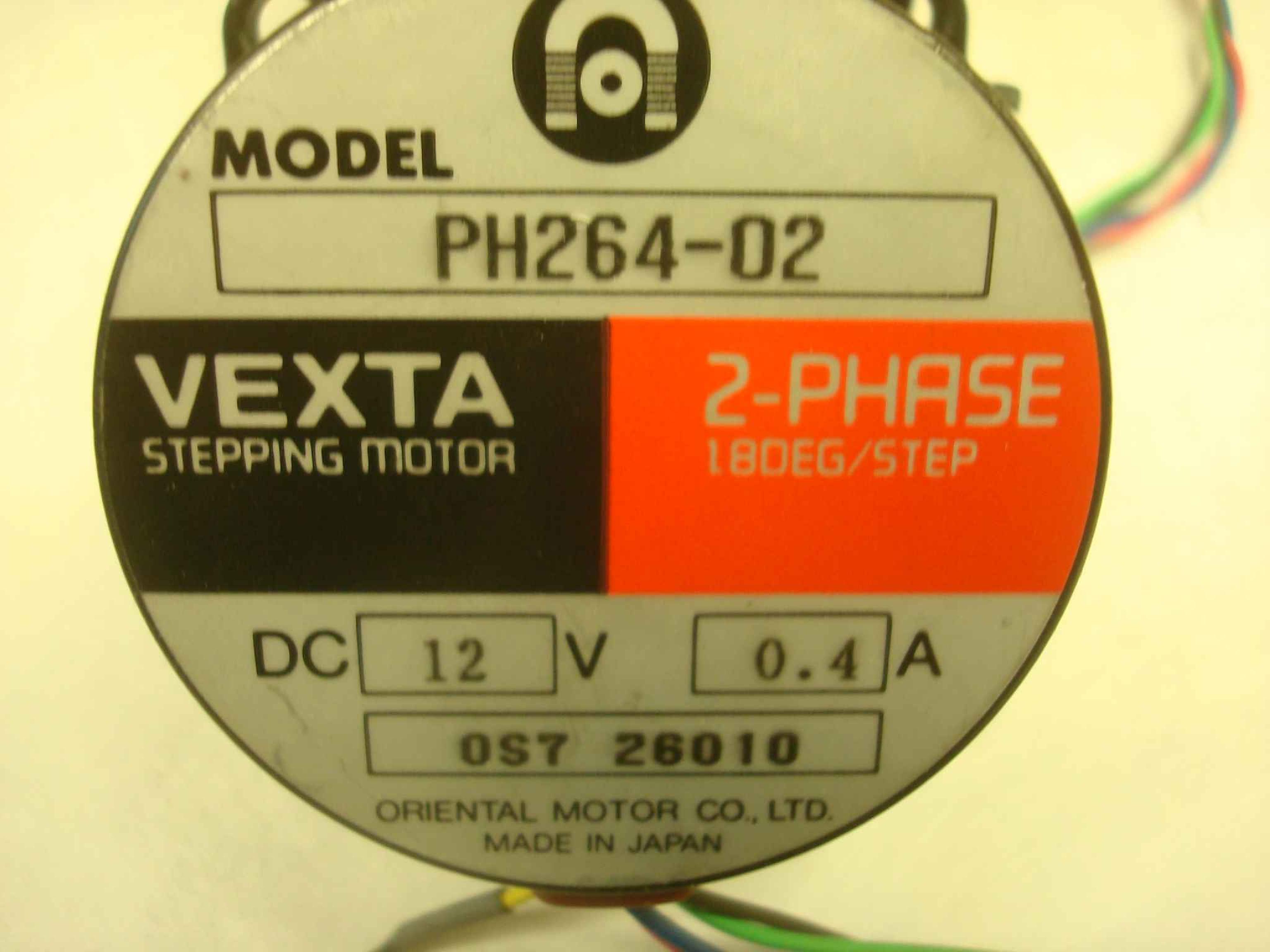 VEXTA PH264-02 1.8* 12VDC STEPPING MOTOR FOR M8400