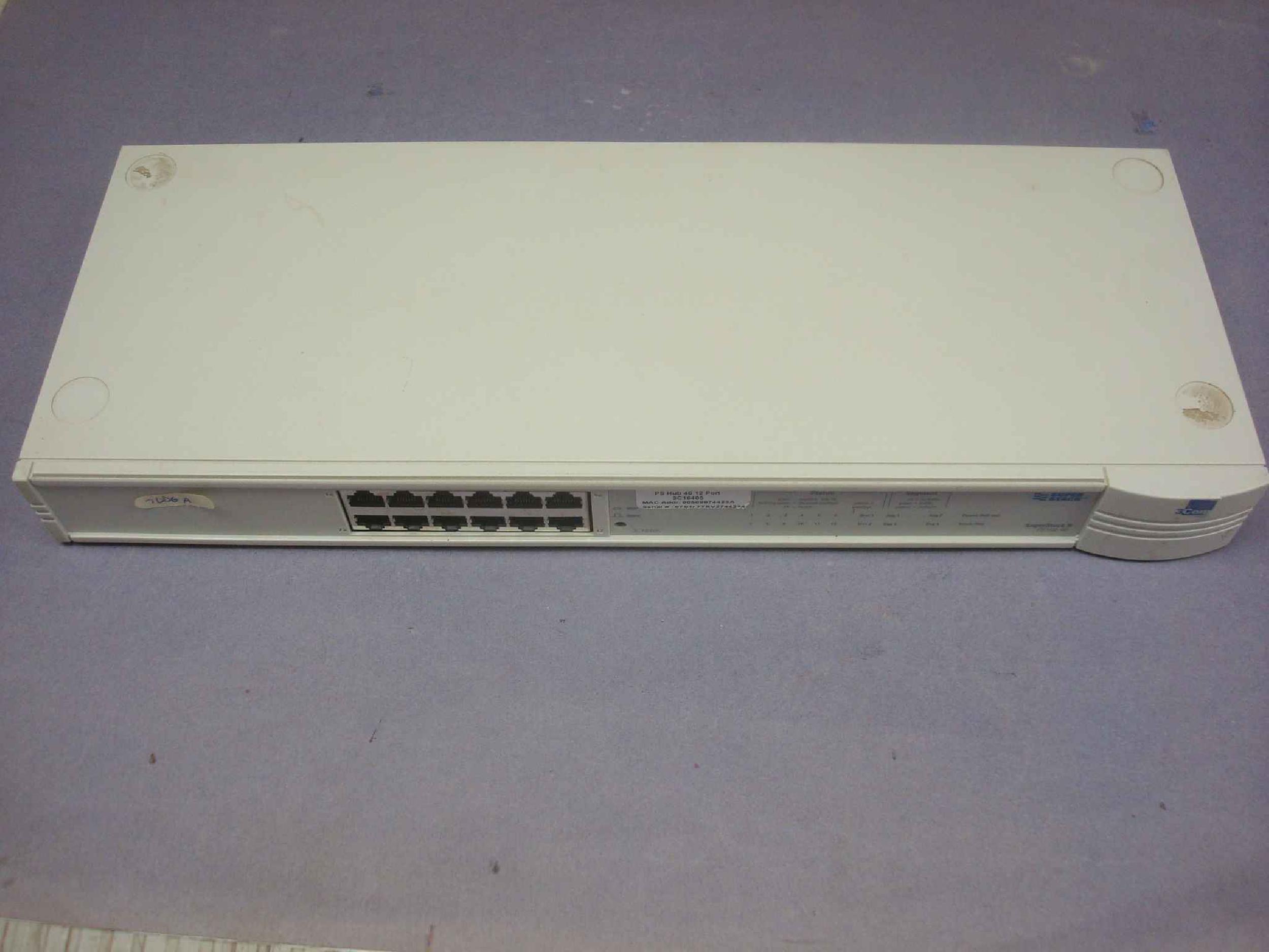 3COM / HP / HEWLETT PACKARD 1640-510-000-7.01 SUPERSTACK II 12 PORT HUB PS HUB 40