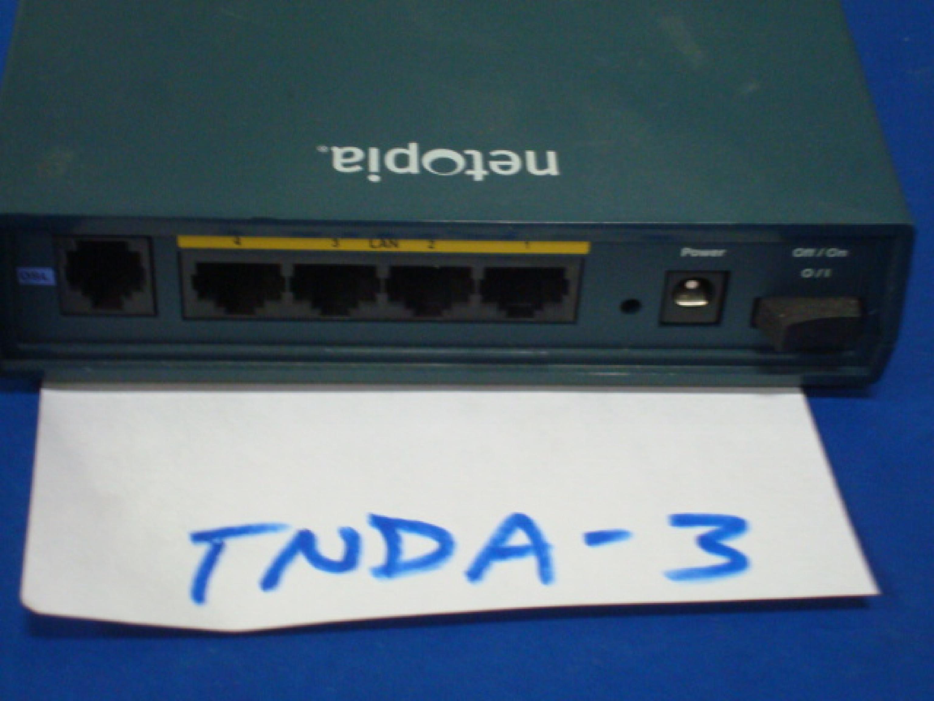 NETOPIA 3364N-002 DSL MODEM WITH 4 PORT ETHERNET LAN