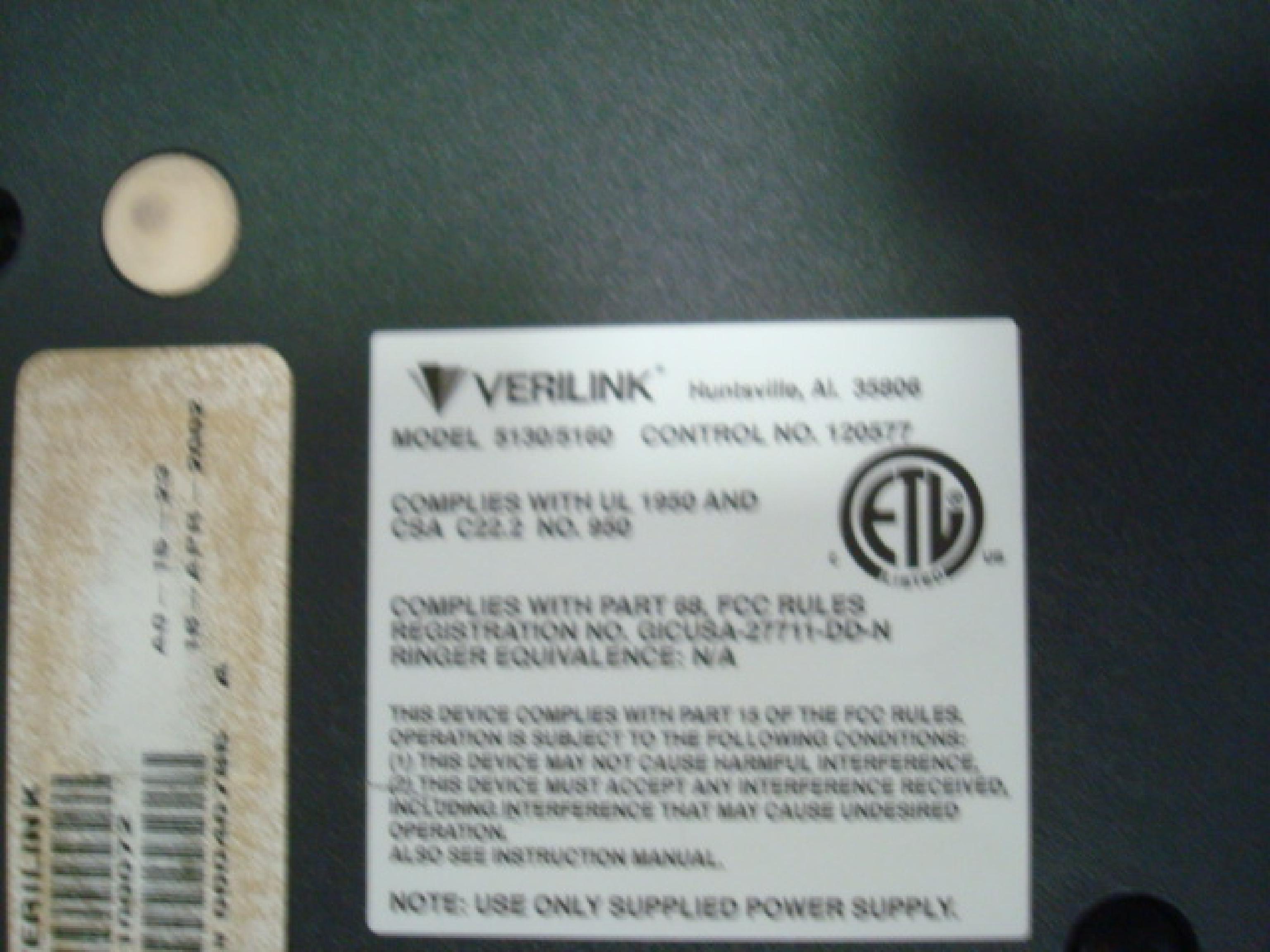 VERILINK A0-15-23 ROUTER ETHERNET 10/100 TO SERIAL