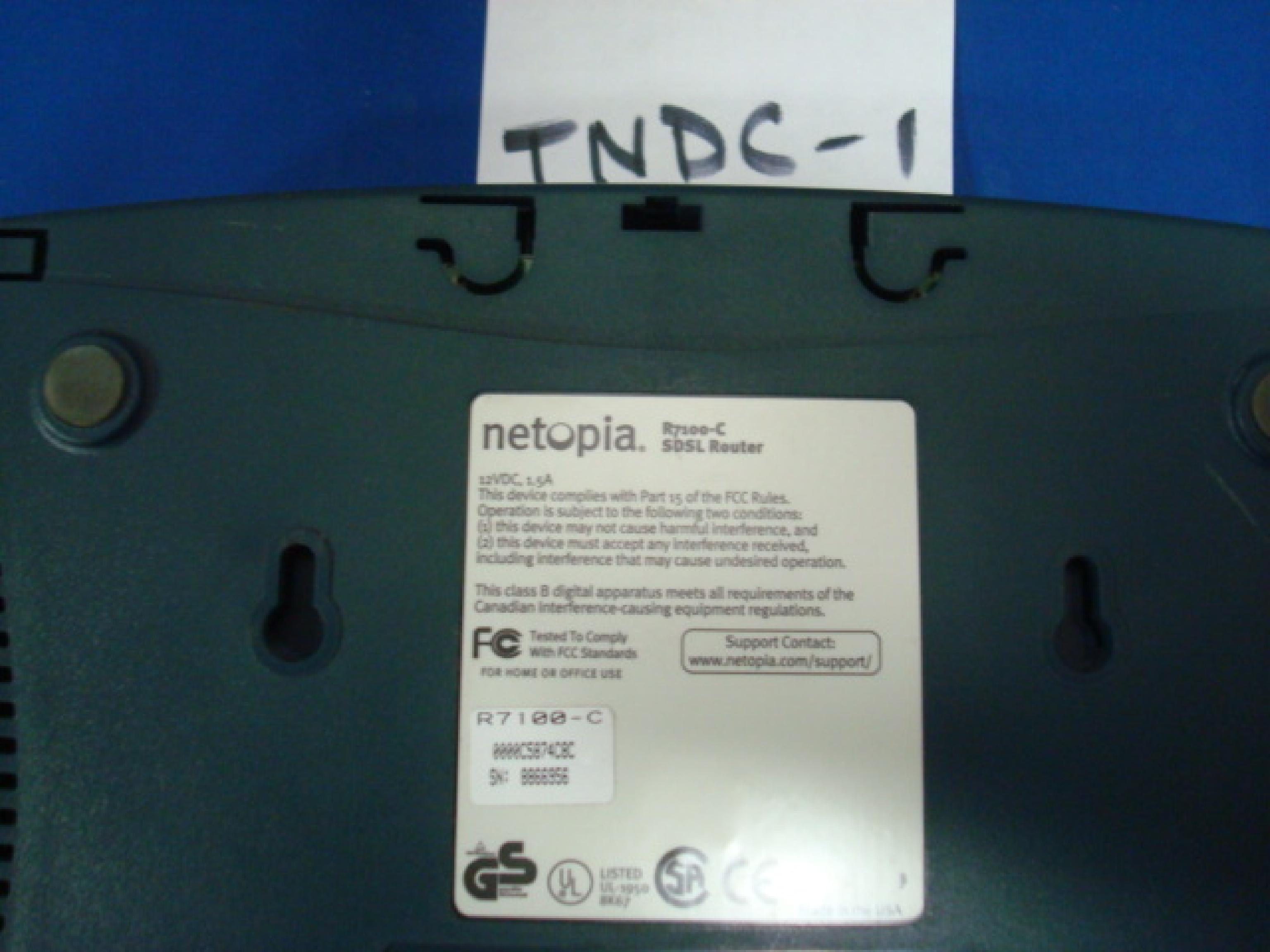 NETOPIA R7100-C SDSL ROUTER