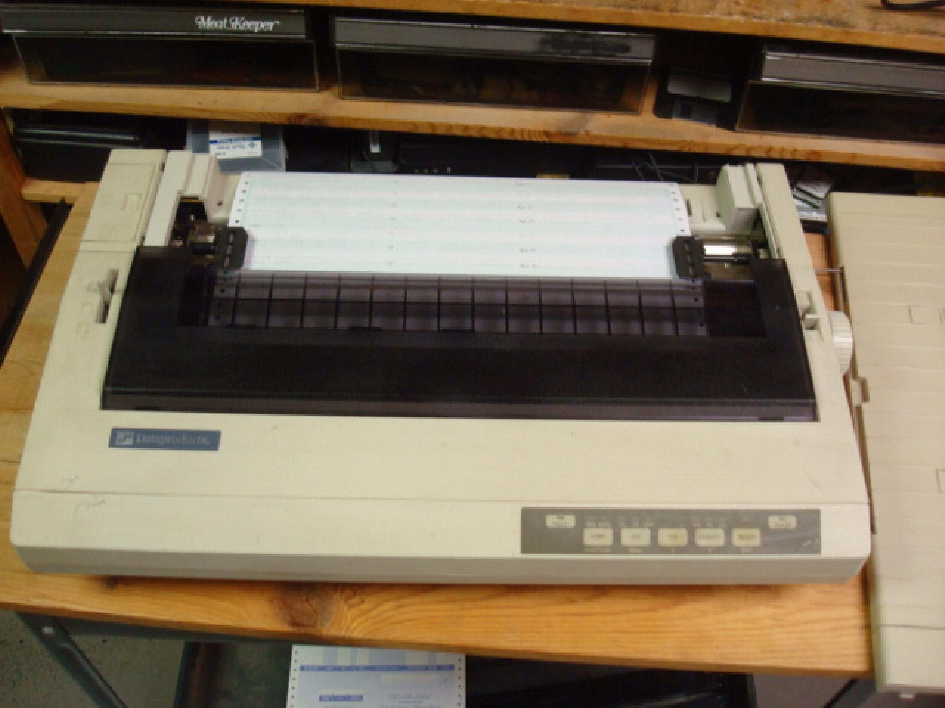 DATAPRODUCTS 9040-1 WIDE CARRIAGE PRINTER