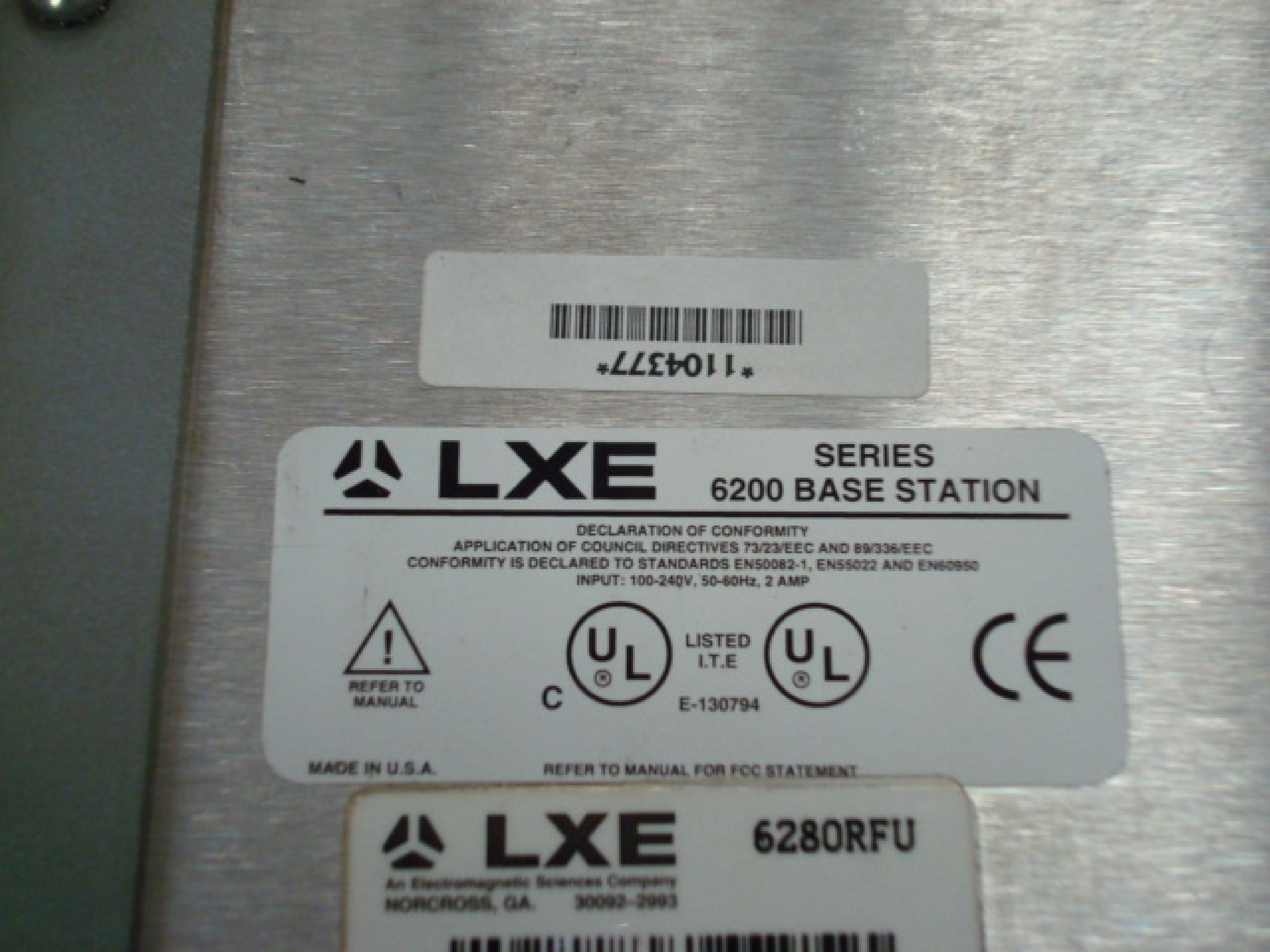 LXE 6280RFU BASE STATION WITH AUI TPE THIN-NET AUX AND CONSOLE