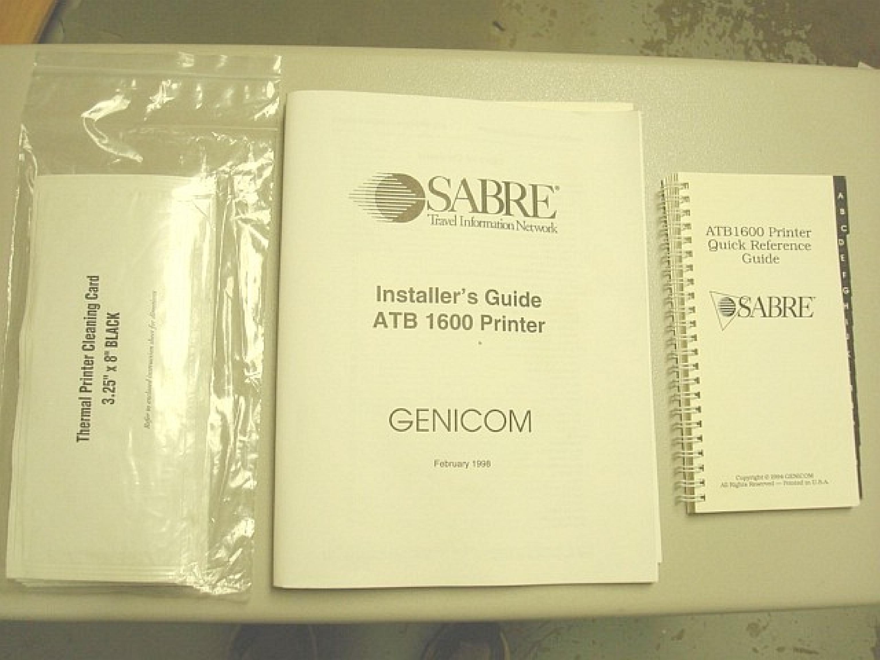 GENICOM ATB1600 ATB1600 THERMAL TICKET PRINTER