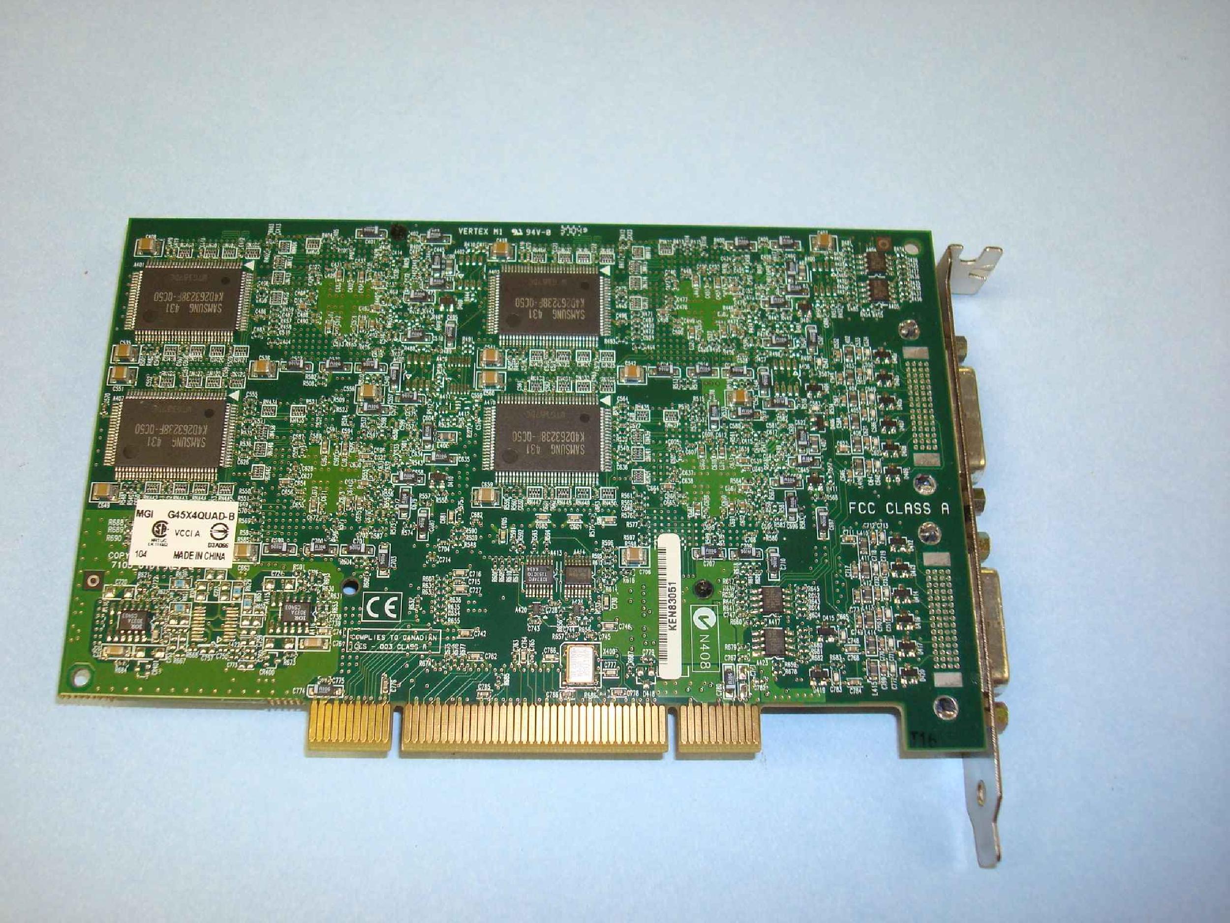 MATROX G45X4QUAD-B 128MB PCI QUAD GRAPHICS CARD