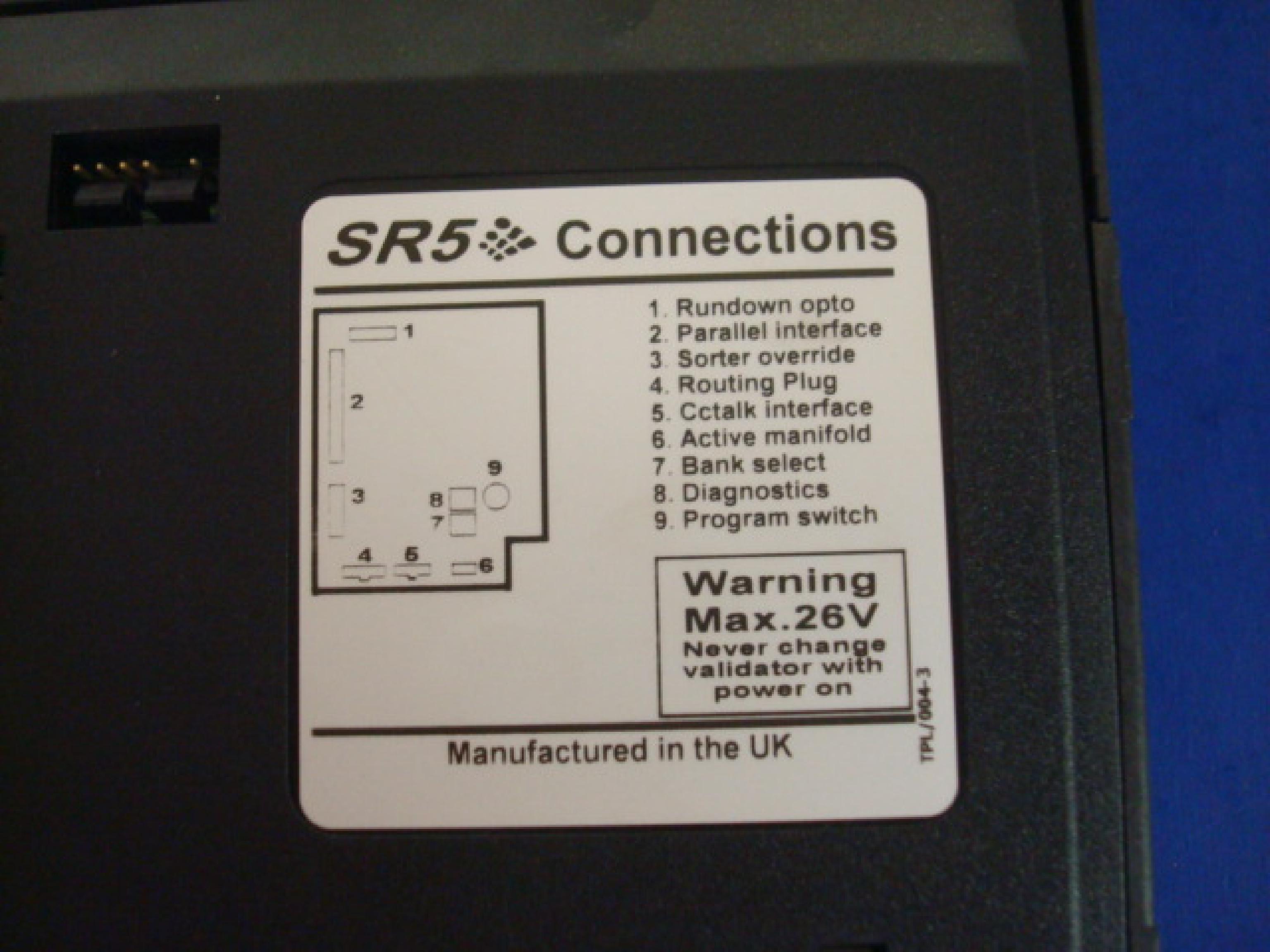 MONEY CONTROLS F501D1US00006-3.1 COIN RECEIVER