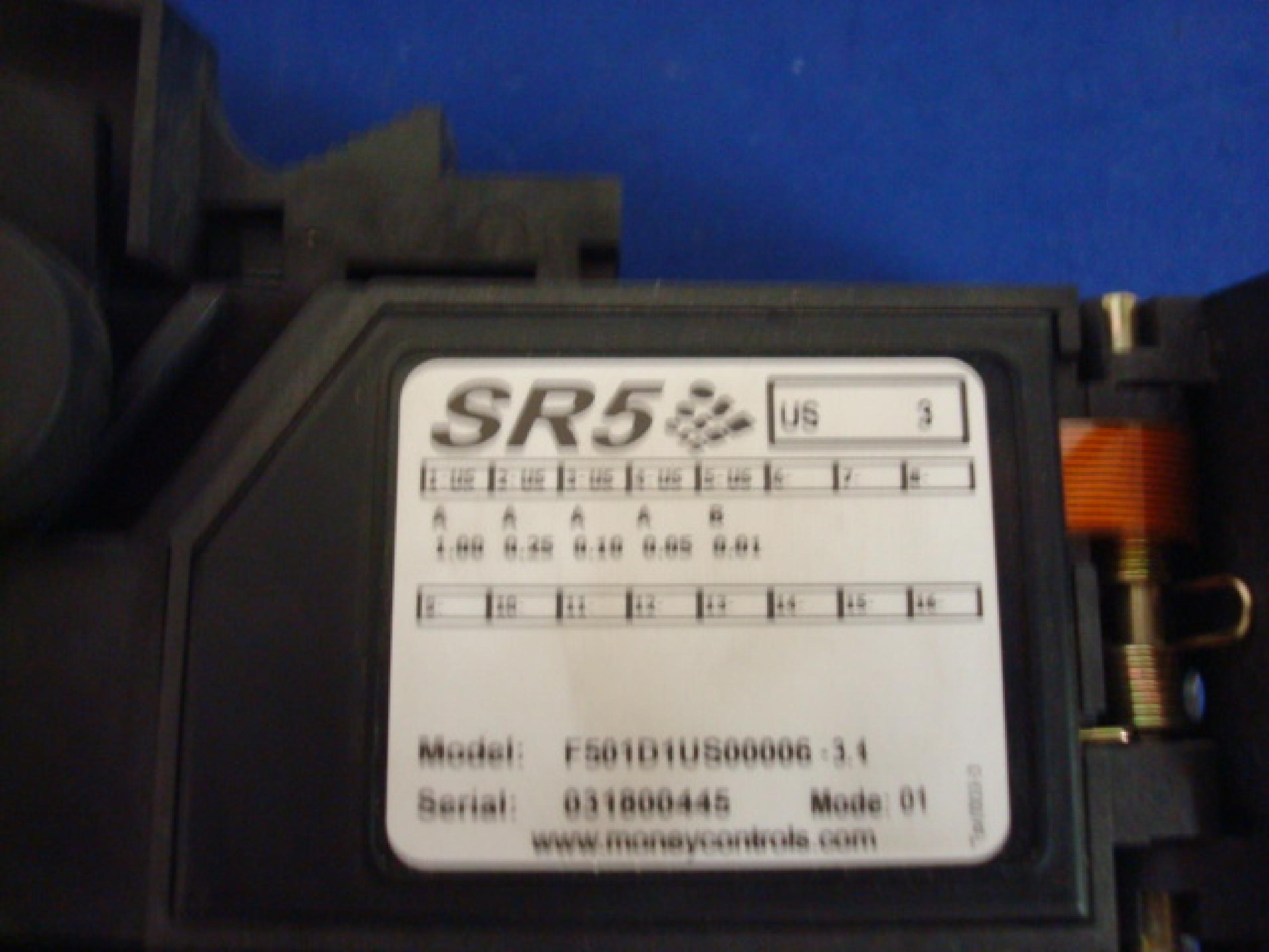 MONEY CONTROLS SR5-T3-B20-D COIN RECEIVER