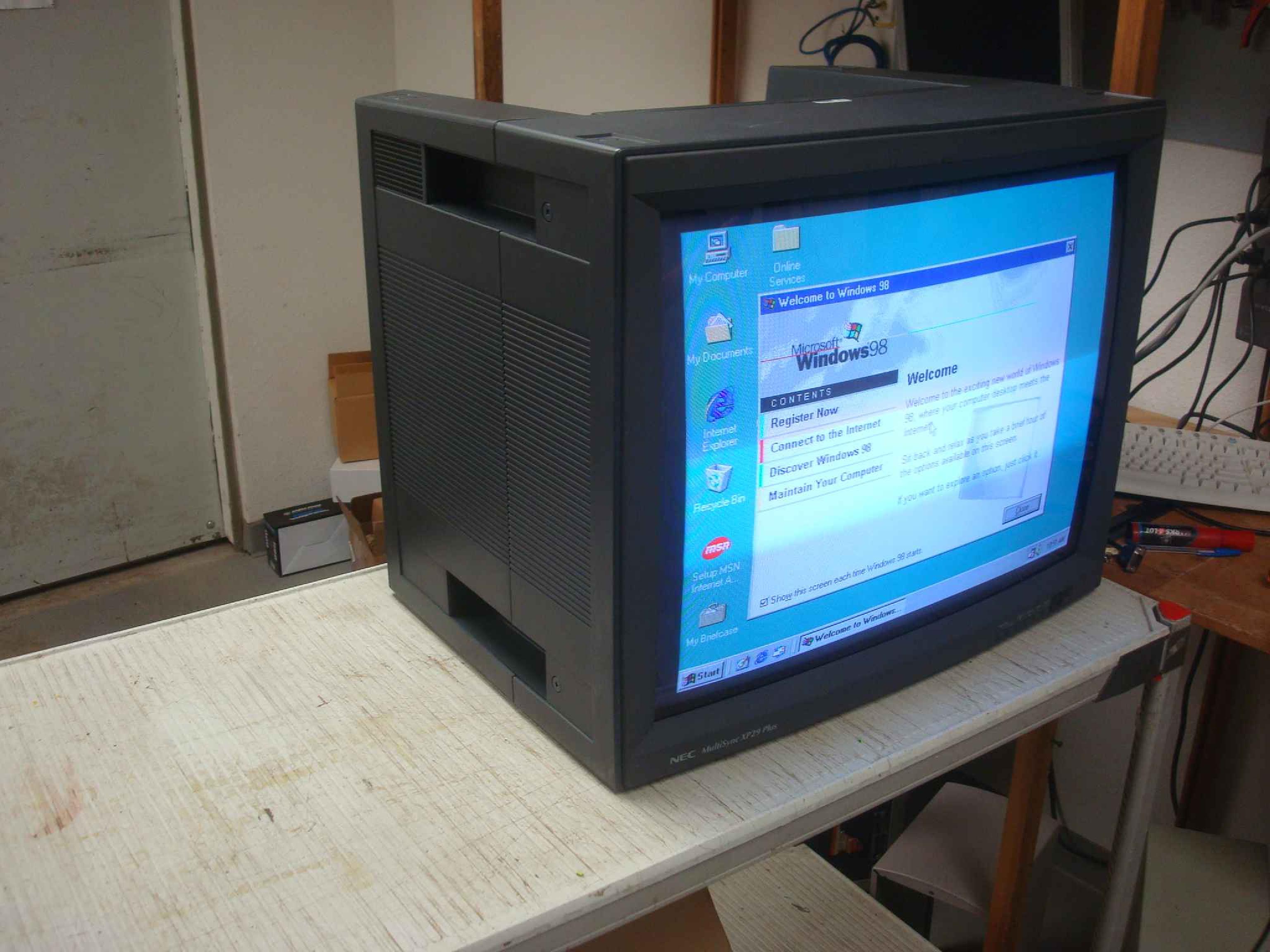 NEC XP-2990 29INCH HIGH RES CRT MONITOR, 1024X768, BNC, S-VIDEO, RGB INPUT/OUTPUTS