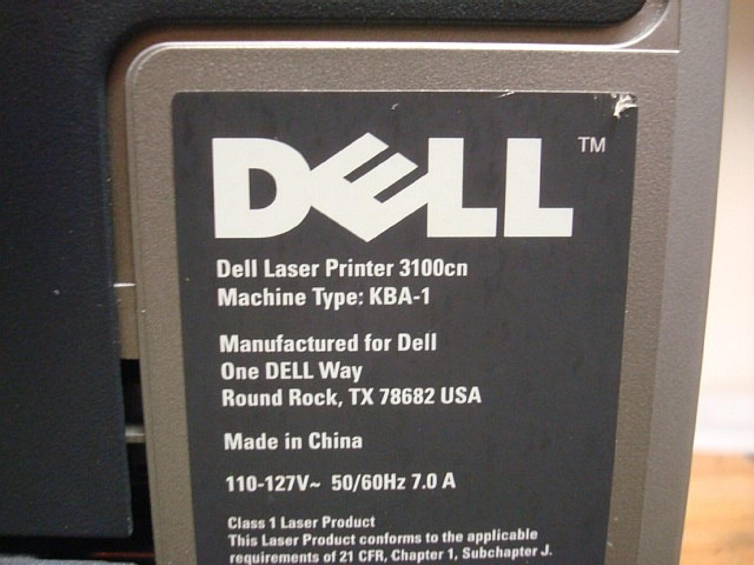 DELL 3100CN COLOR LASER PRINTER WIRELESS 16/4PPM WITH EXTRA PAPER TRAY