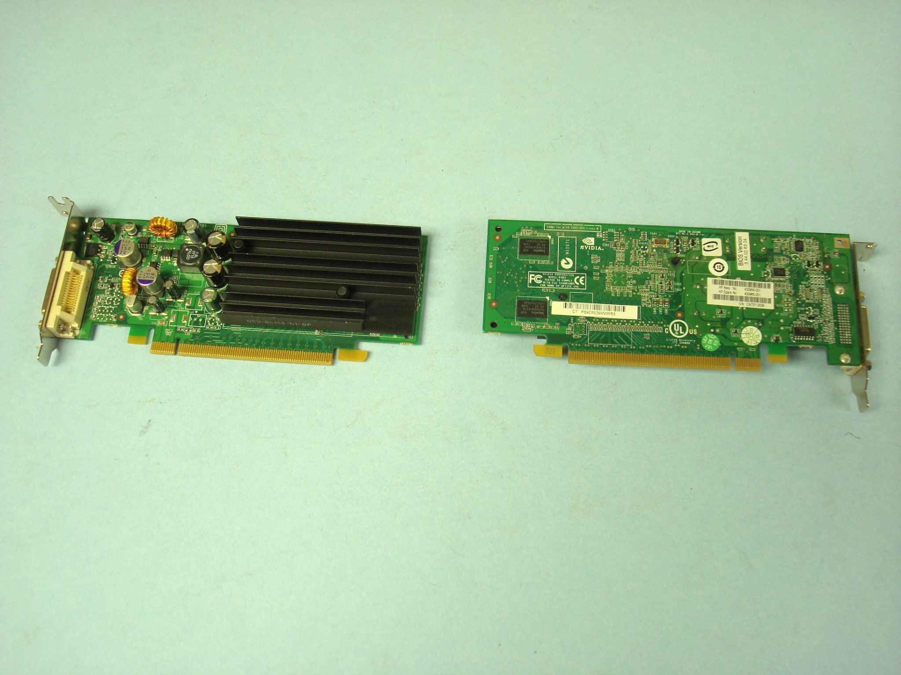 COMPAQ / HEWLETT PACKARD / HP 430956-001 NVIDIA QUADRO 128MB PCI ESPRESS NVS 285 VIDEO CARD DVI