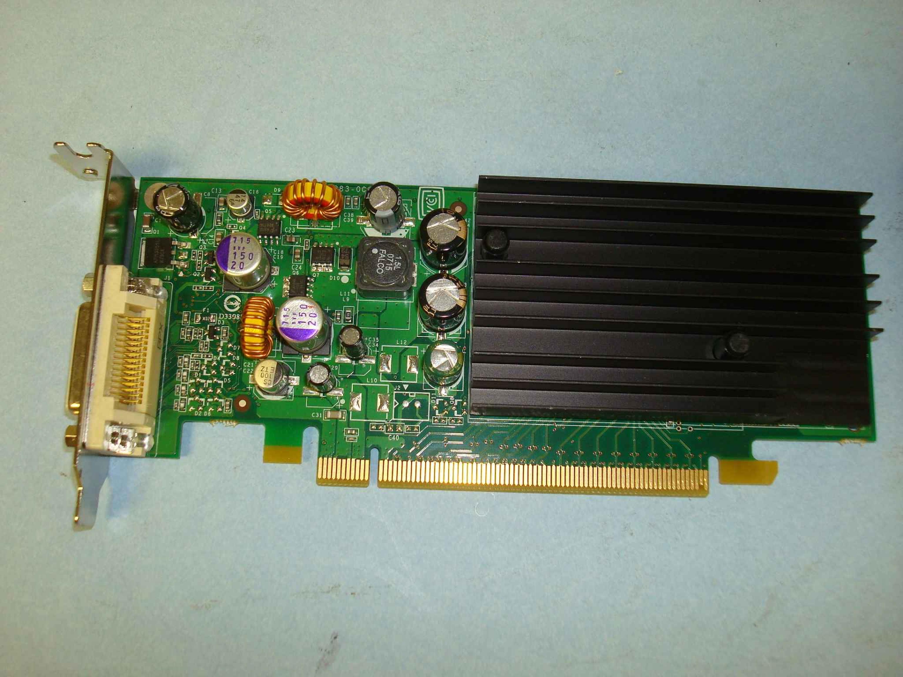 COMPAQ / HEWLETT PACKARD / HP 430956-001 NVIDIA QUADRO 128MB PCI ESPRESS NVS 285 VIDEO CARD DVI