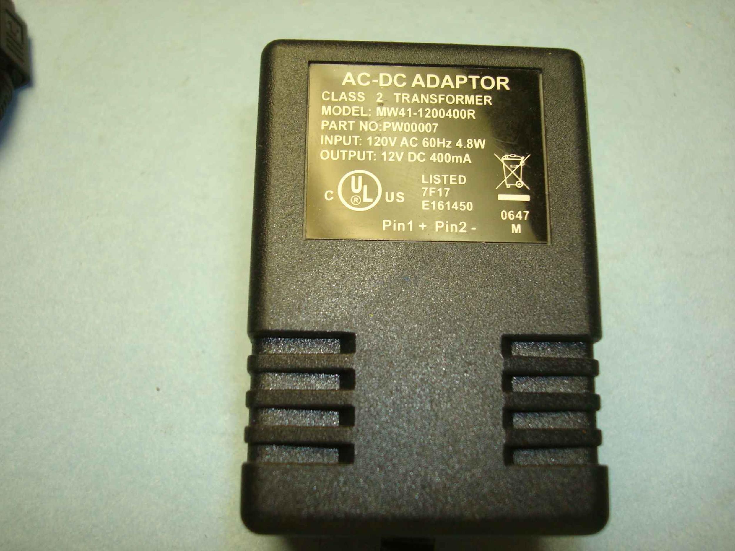 GENERIC P48-120400-A01RC 12VDC 400MA AC ADAPTER WITH 3PIN DIN