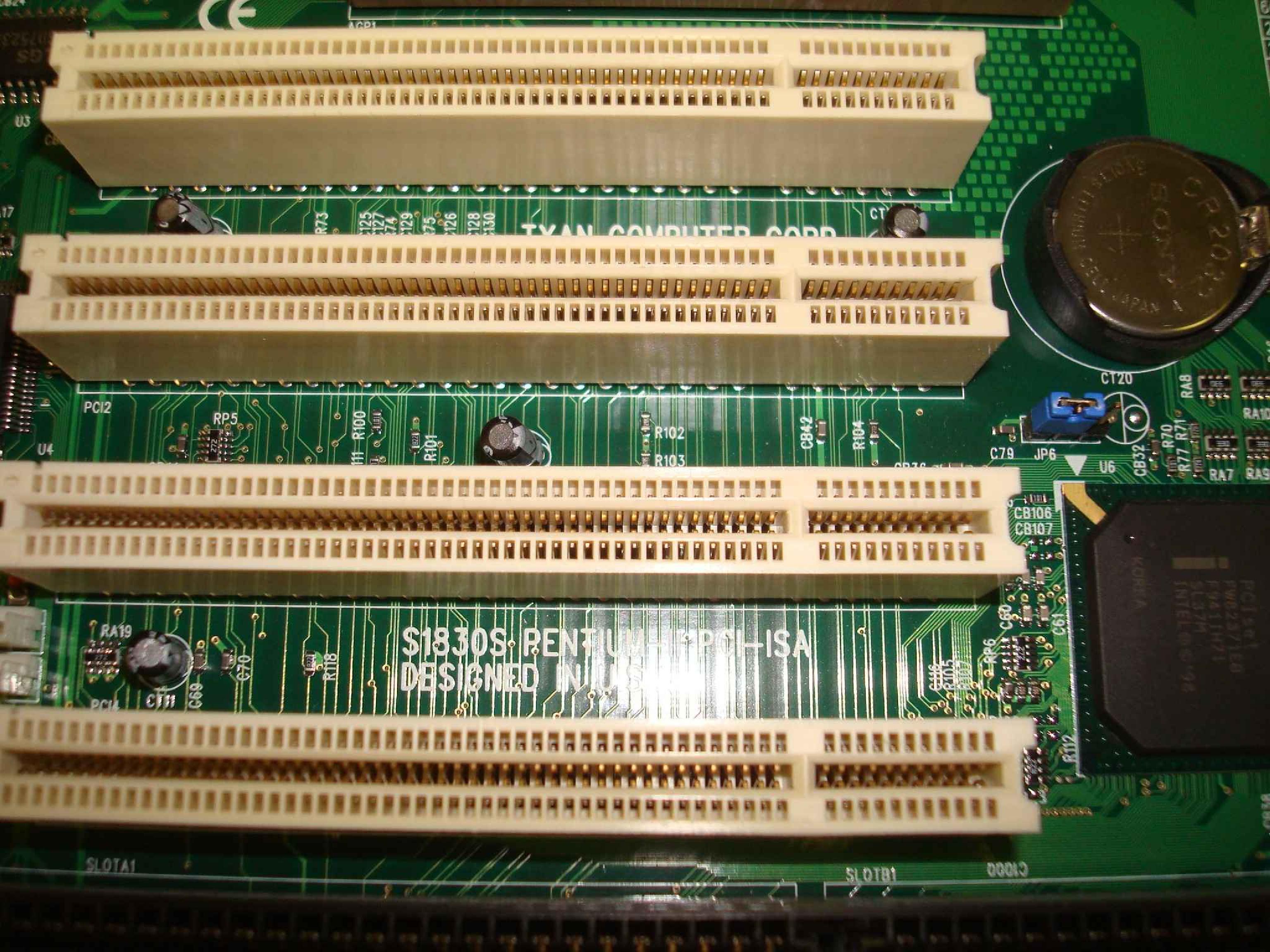 TYAN S1830S SYSTEM BOARD 4 ISA AND 3 PCI SLOTS