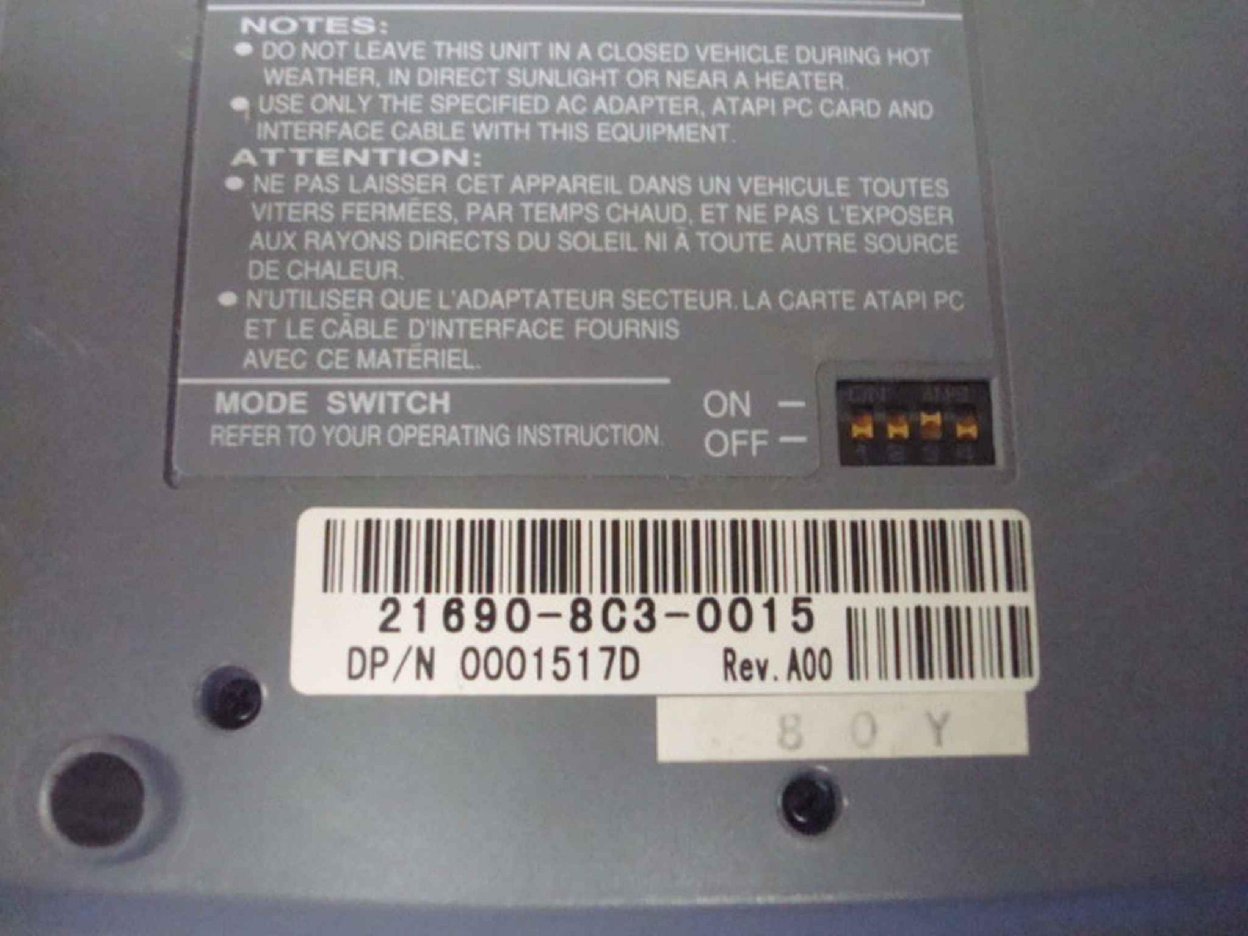 DELL 1517D 24X EXTERNAL CDROM DRIVE