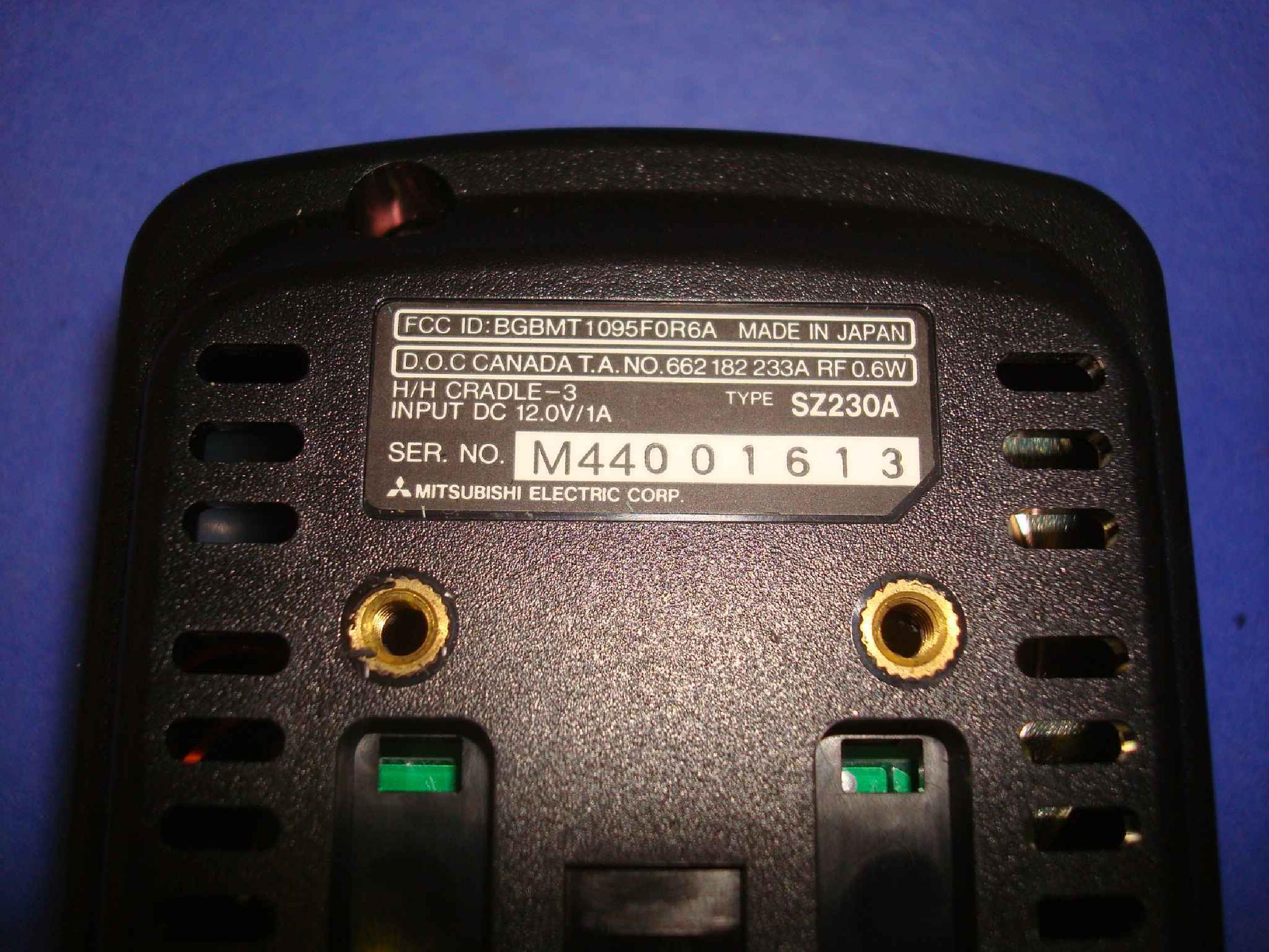 MITSUBISHI SZ230A H/H CRADLE-3