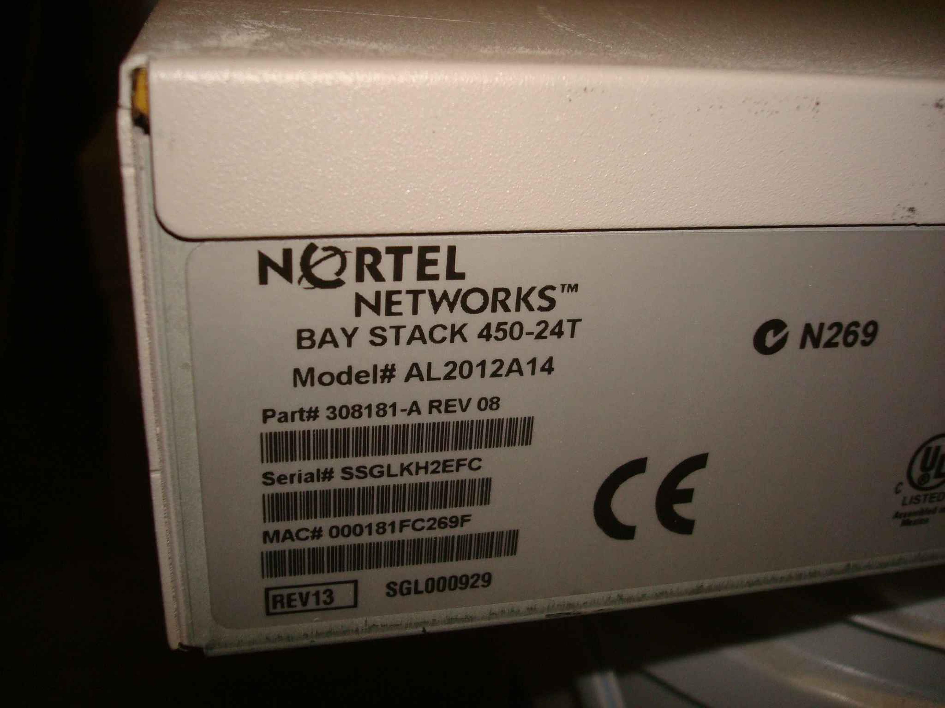 BAY NETWORKS / NORTEL AL2012A14 BAYSTACK 450-24T WITH 400-ST1 CASCADE MODULE