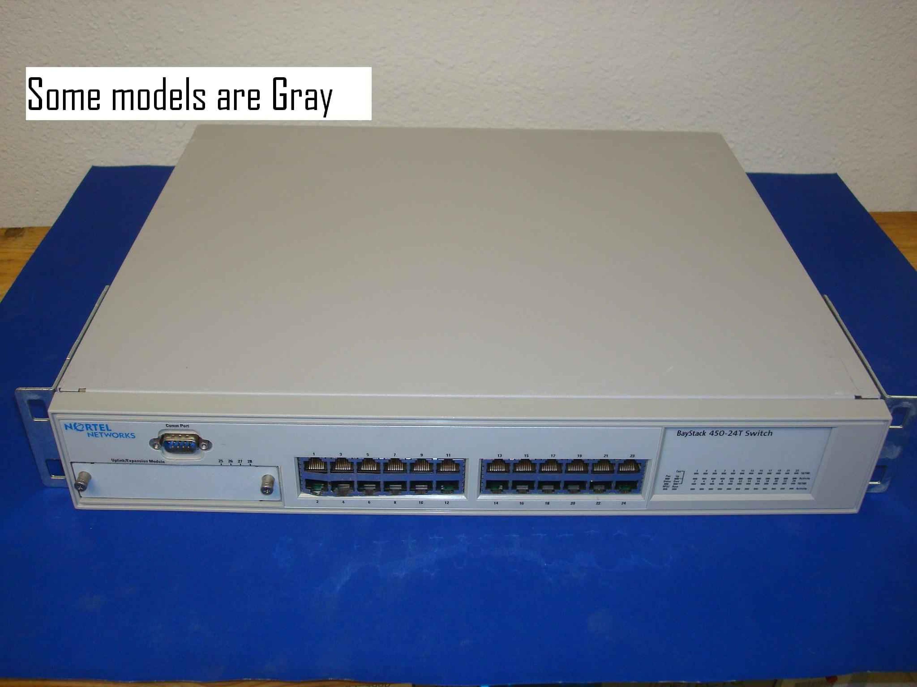 BAY NETWORKS / NORTEL AL2012A14 BAYSTACK 450-24T WITH 400-ST1 CASCADE MODULE