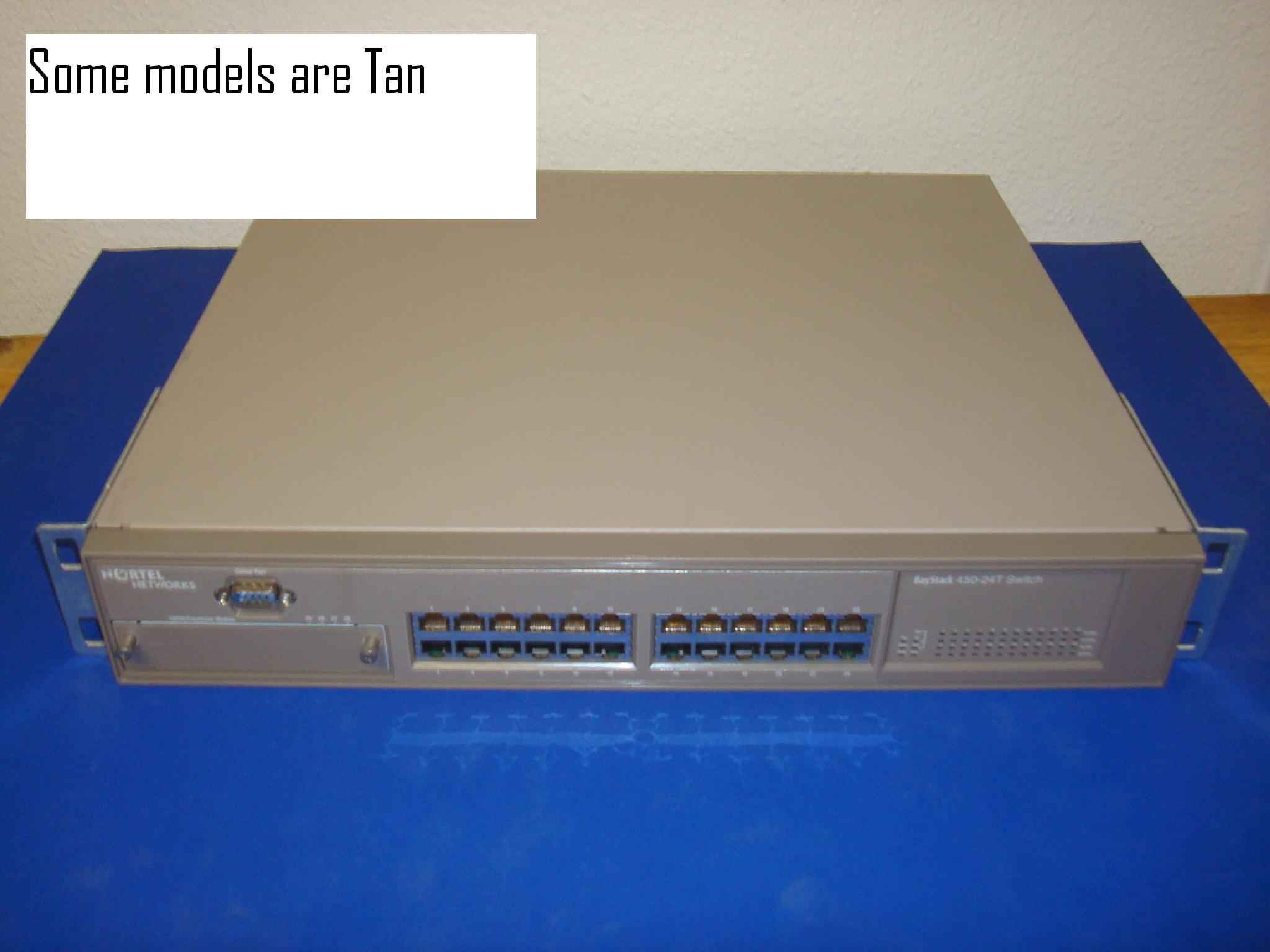 BAY NETWORKS / NORTEL 303870-A BAYSTACK 450-24T WITH 400-ST1 CASCADE MODULE ADDON 400-2FX MDA