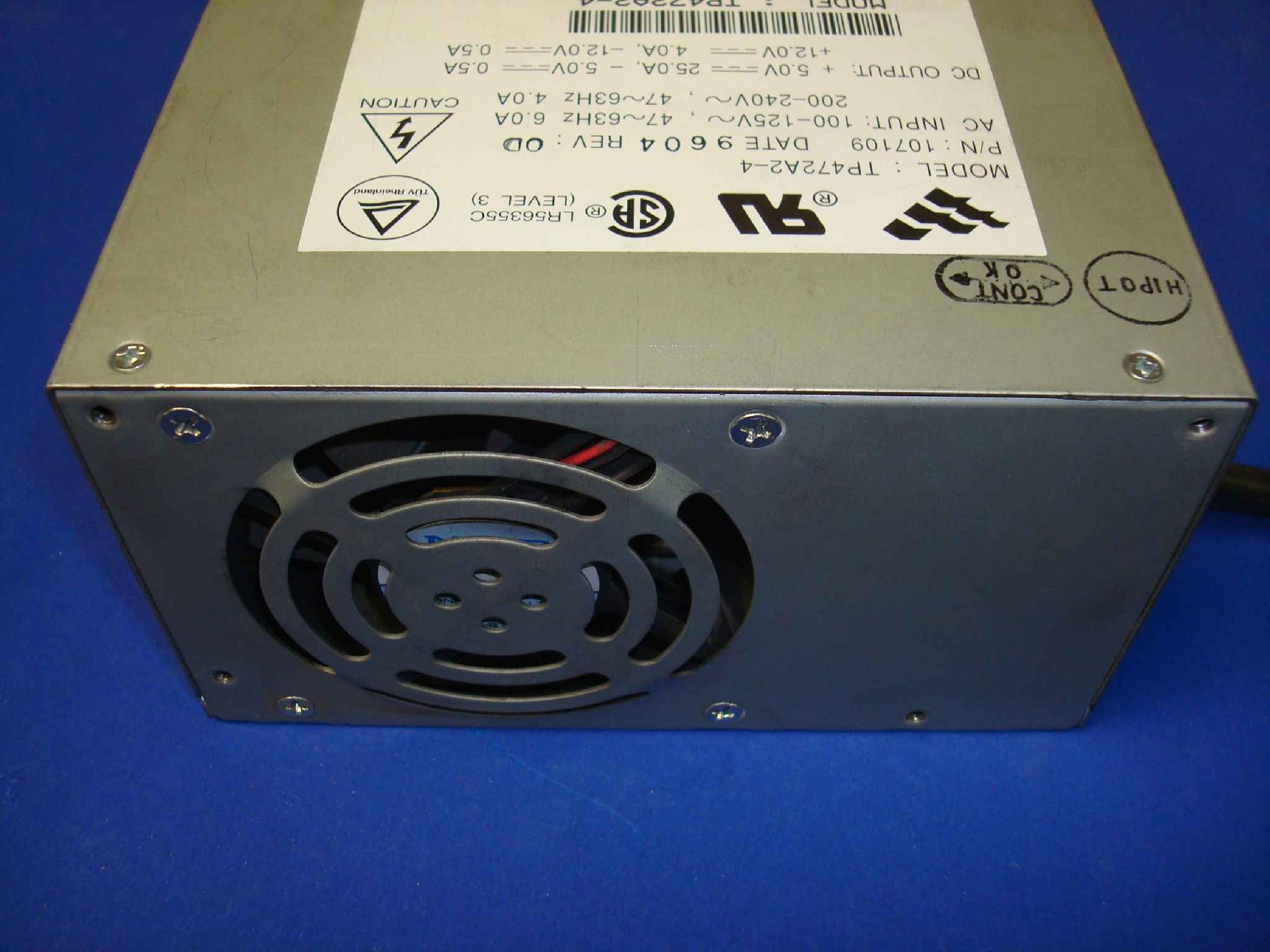 BAY NETWORKS NORTEL TP472A2-4 AT POWER SUPPLY PULLED FROM ACCESS STACK NODE WITH P6 P7 P8 BLACK REMOTE CABLE