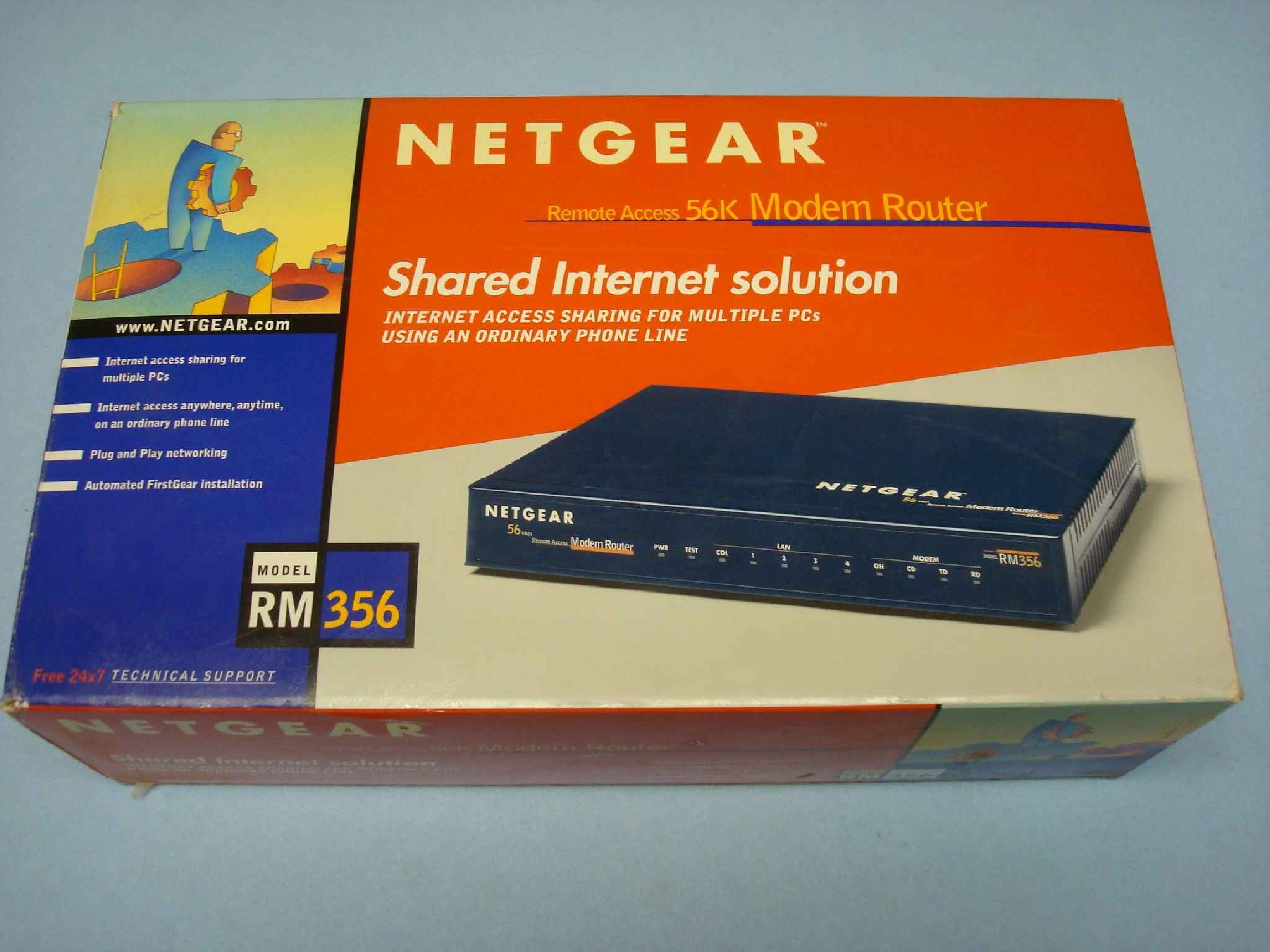 NETGEAR RM356-M OPEN BOX MODEM ROUTER DIAL UP 56K