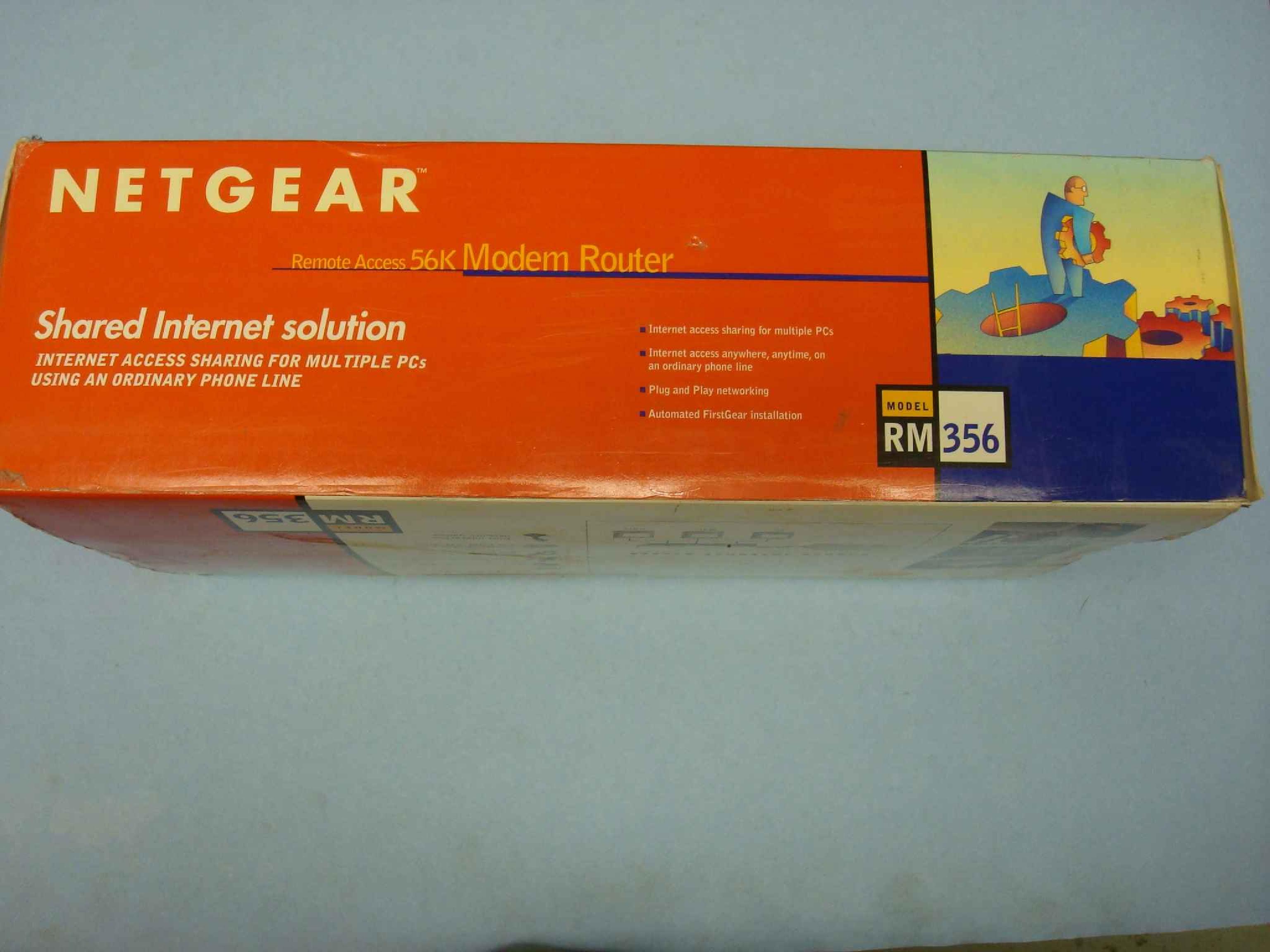 NETGEAR RM356-M OPEN BOX MODEM ROUTER DIAL UP 56K