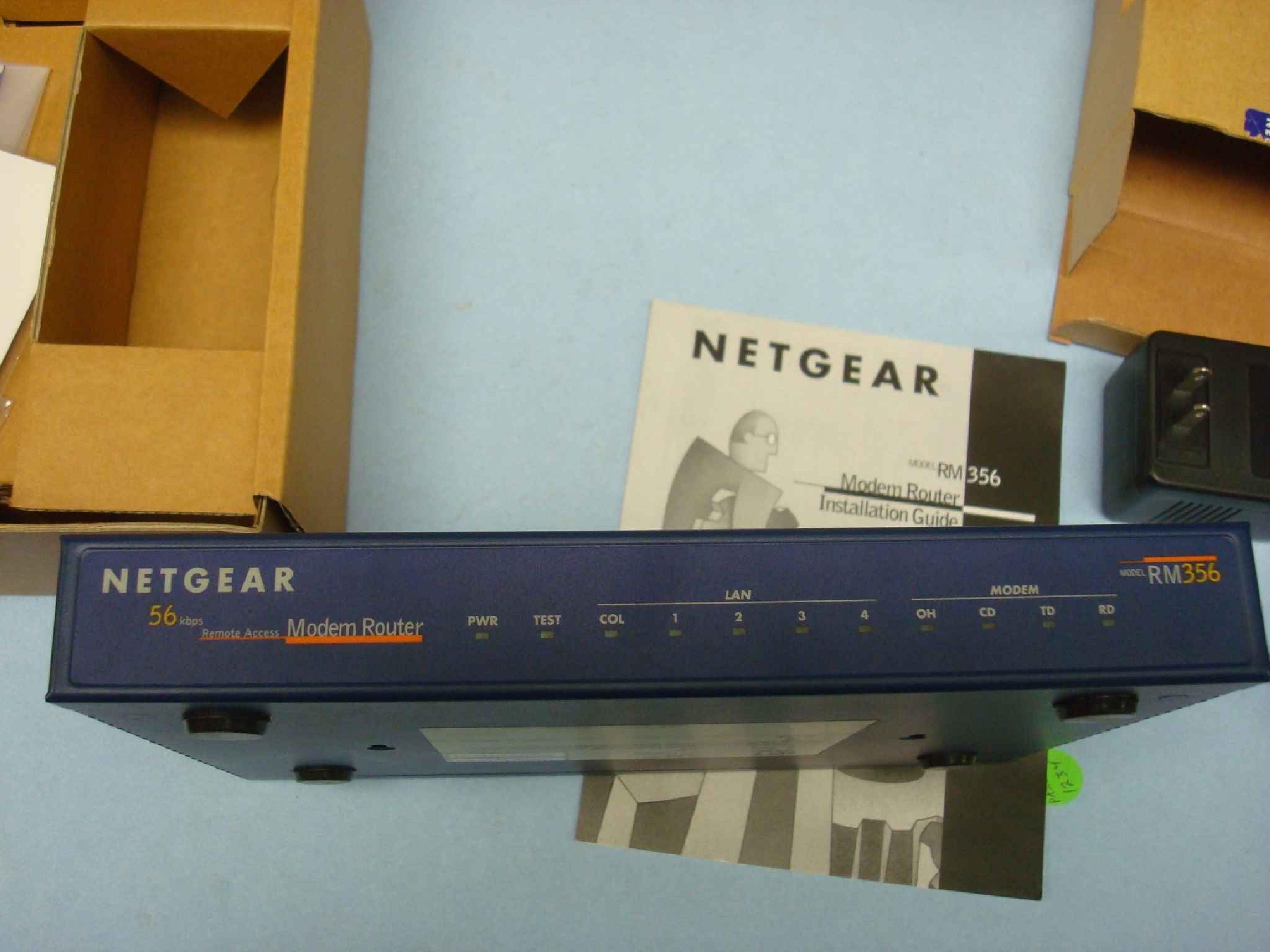 NETGEAR RM356-M OPEN BOX MODEM ROUTER DIAL UP 56K