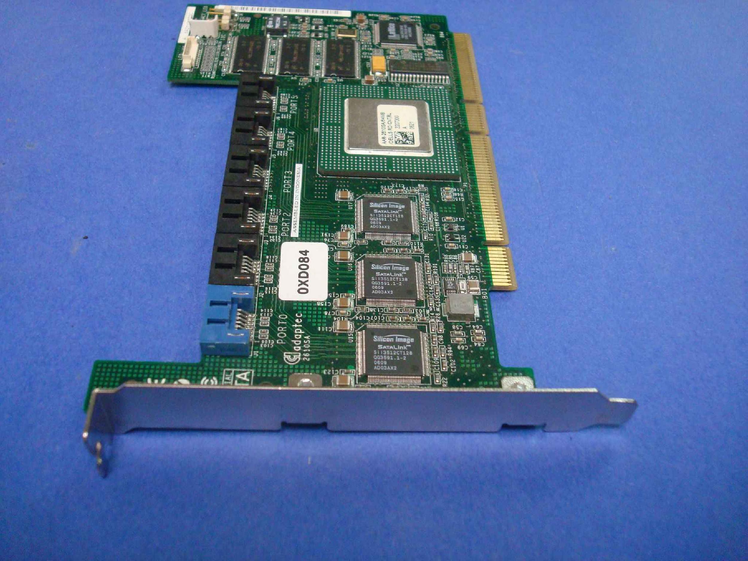 ADAPTEC AAR-2610SA/64MB/DELL5 6 PORT SATA RAID ADAPTER