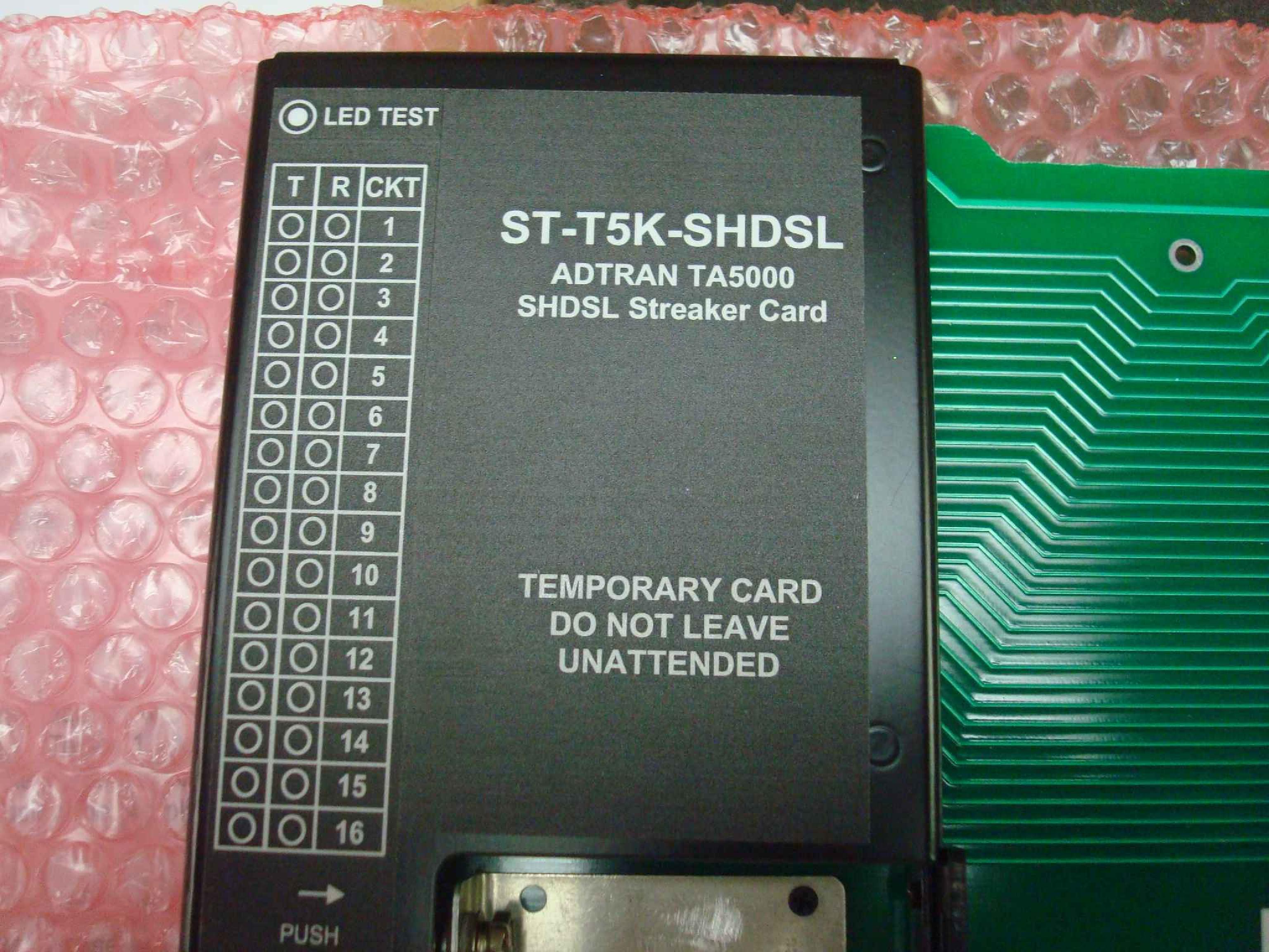 TAG INC ST-T5K-SHDSL ADTRAN TA5000 SHDSL STREAKER CARD