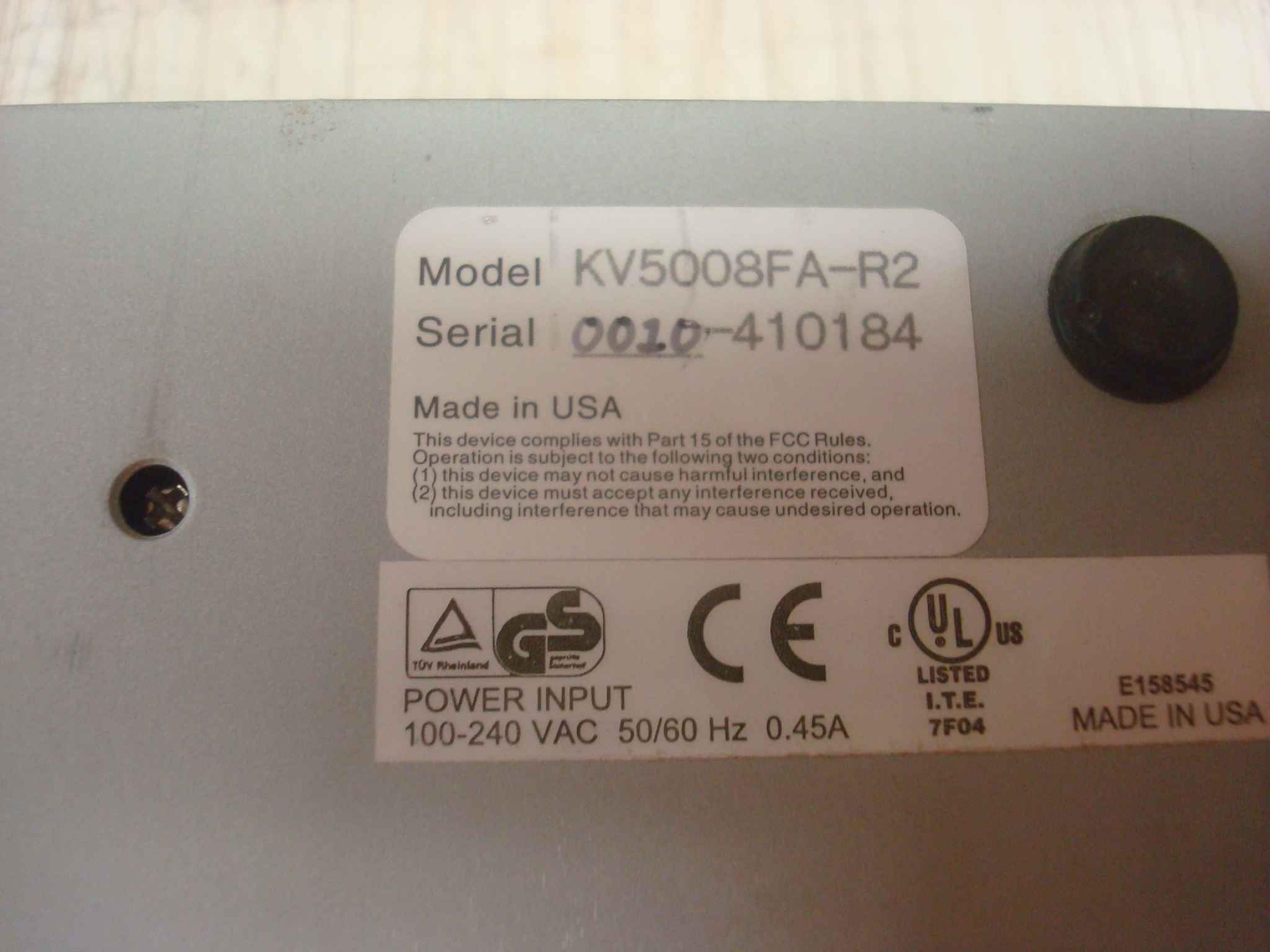 BLACK BOX KV5008FA-R2 8PORT KVM