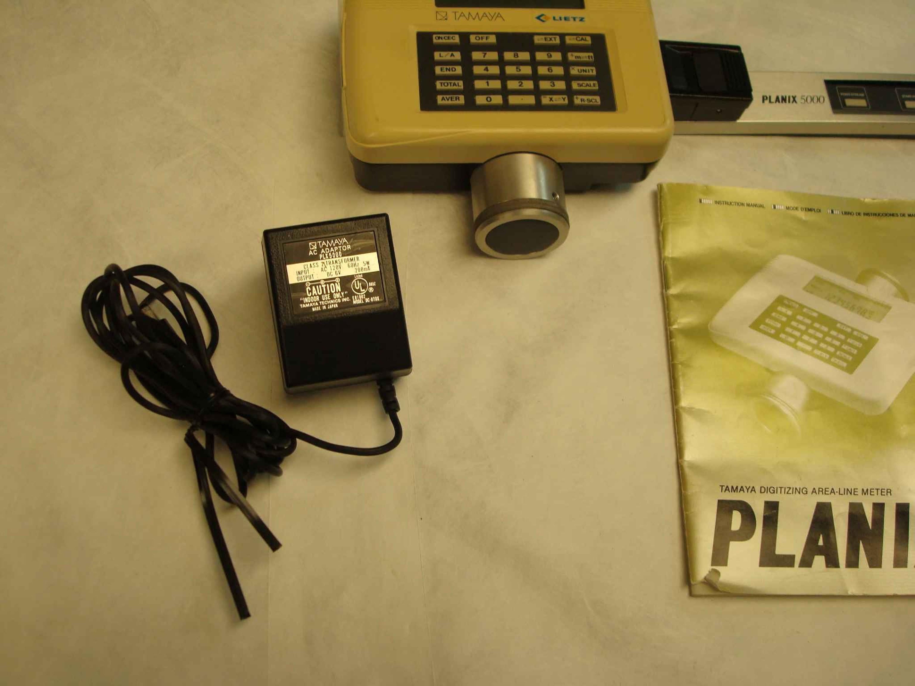 TAMAYA PLANIX 5000 SUPER PLANIX ALPHA DIGITAL PLANIMETER DOCUMENTATION MANUAL PROVIDED