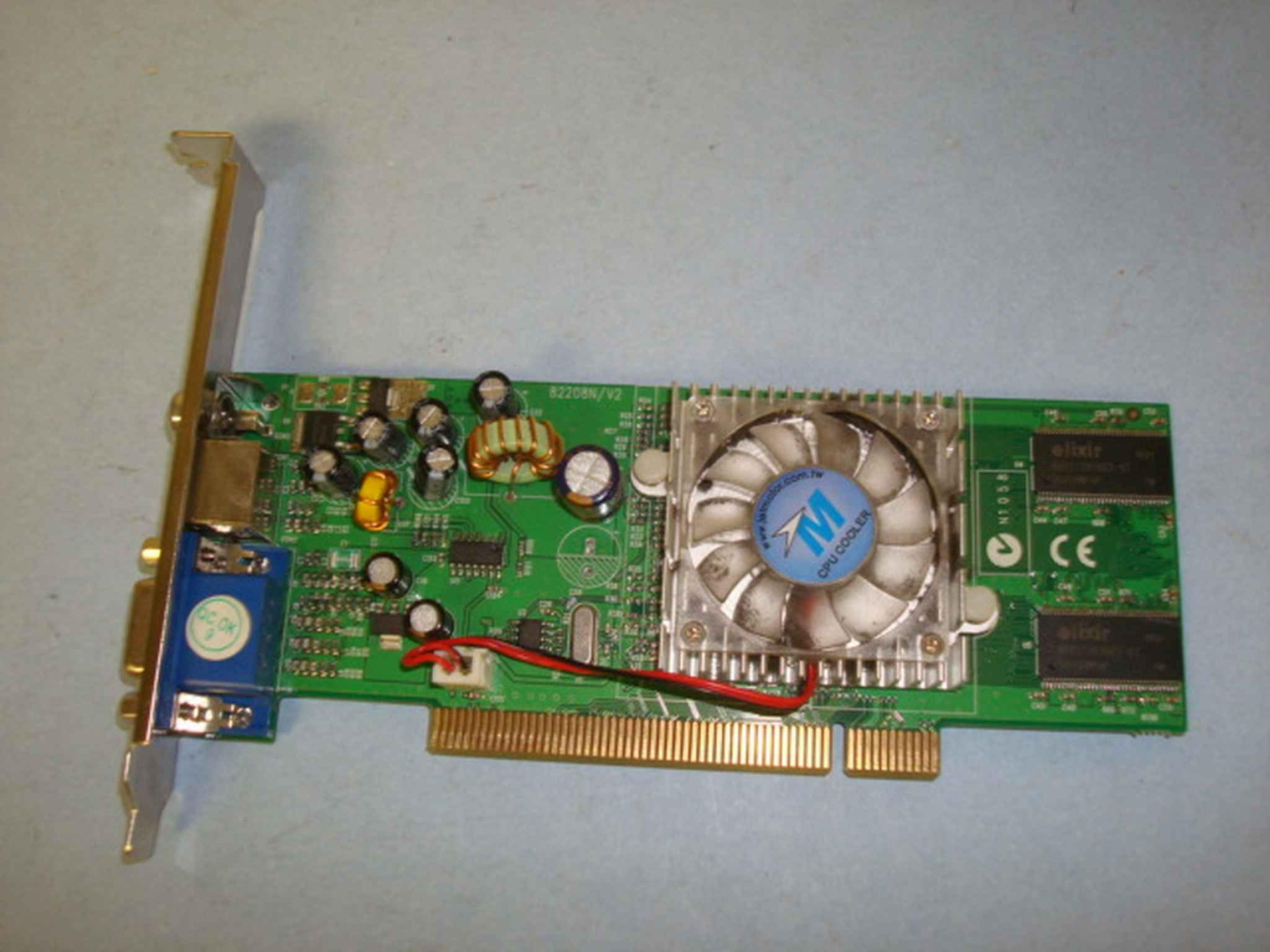 JATON 198PCI-64TV 64MB PCI VGA SVIDEO NTSC RCA GFORCE