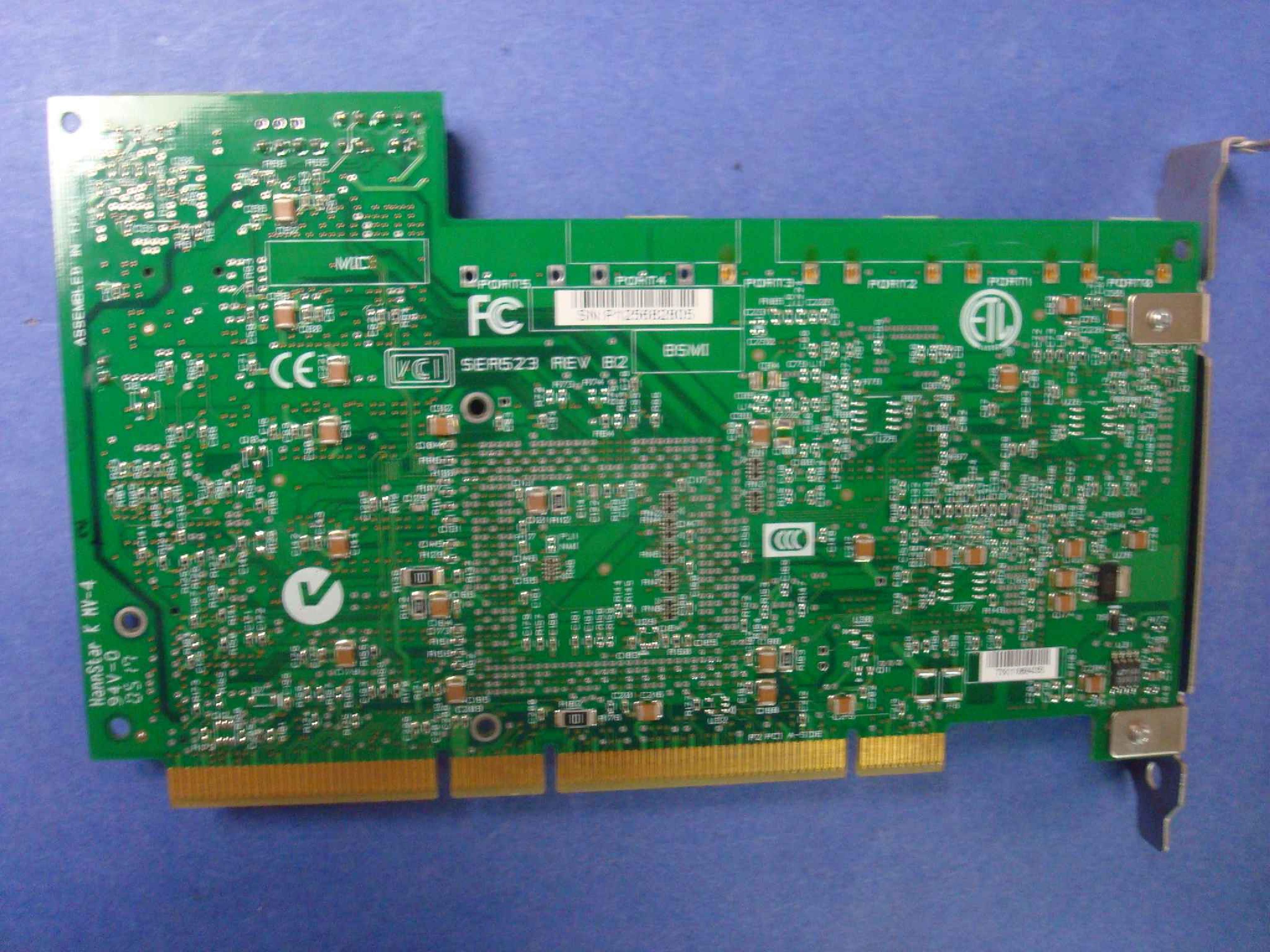 LSI K MV-4 SER523 REV B2 4 PORT SATA PCI-X RAID CARD