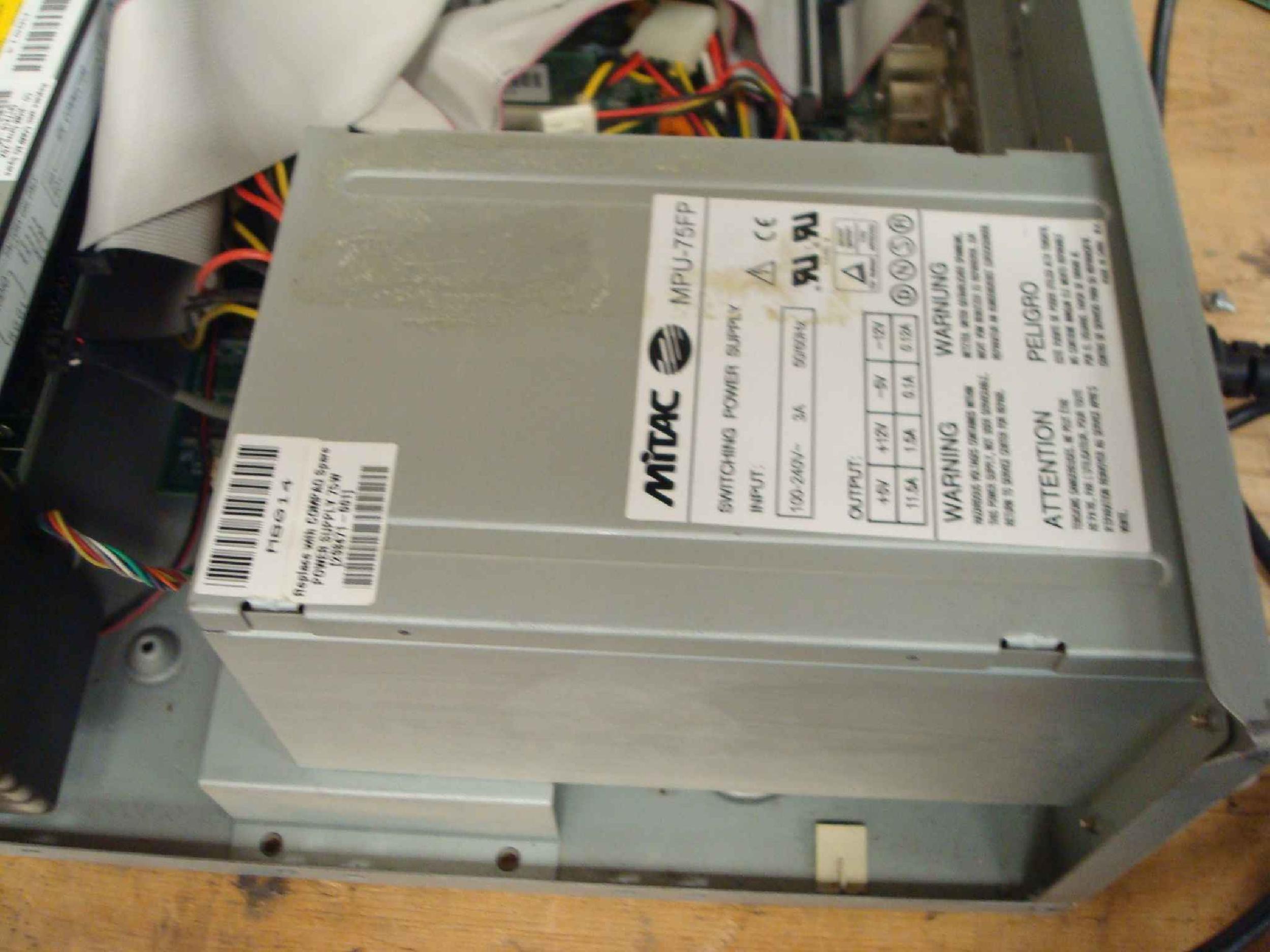 COMPAQ / HEWLETT PACKARD / HP 298471-001 POWER SUPPLY ATX PULLED FROM PRESARIO 2240