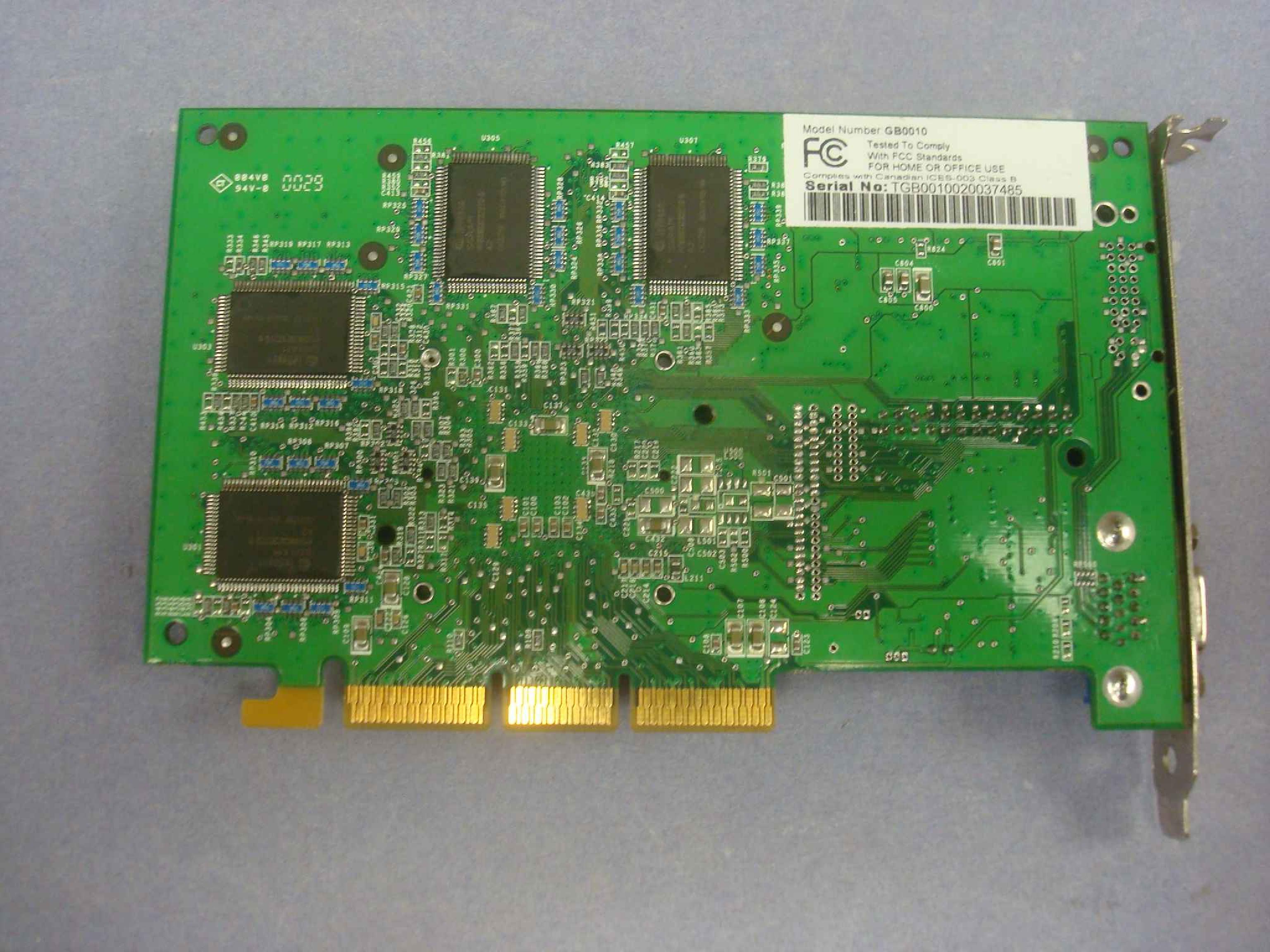 CREATIVE LABS 102HS046B GEFORCE 2 GTS 32MB AGP GRAPHICS CARD