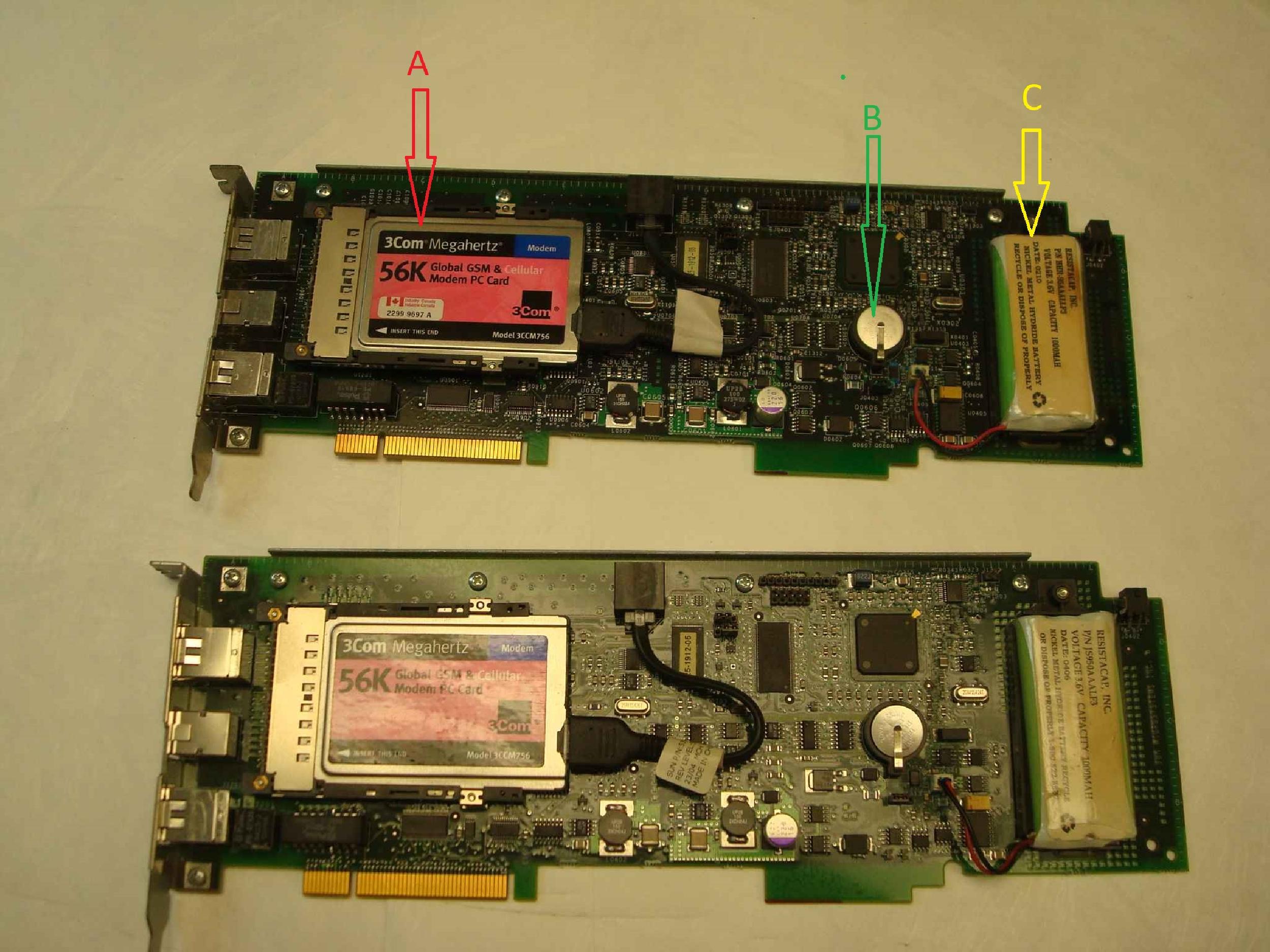 SUN MICROSYSTEMS 525-1912-05 SUN MICROSYSTEMS REMOTE DIAL UP BOARD + 56K MODEM