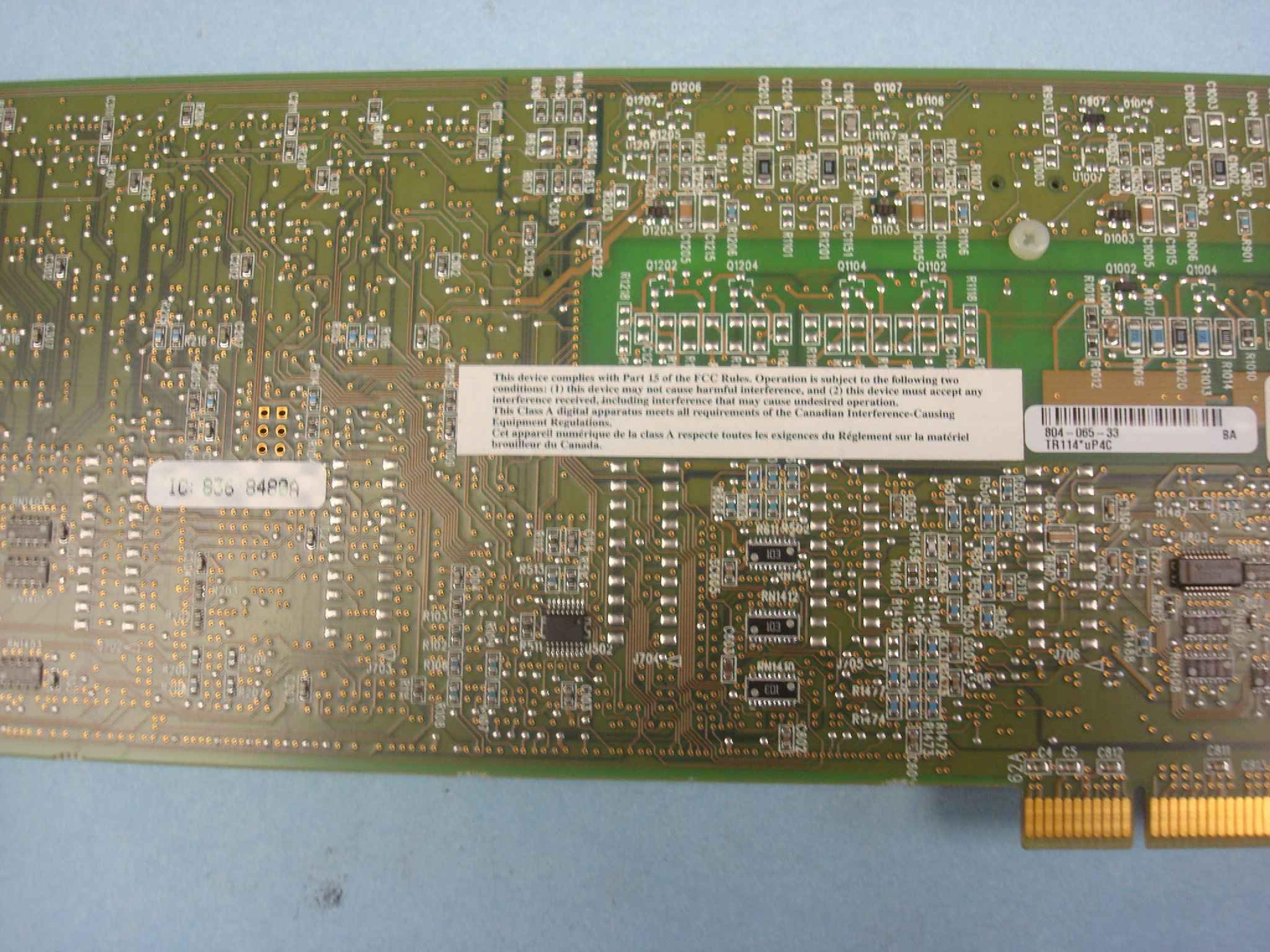 BROOKTROUT TECHNOLOGY INC. 804-065-33 PCI FAX BOARD BROOKTROUT